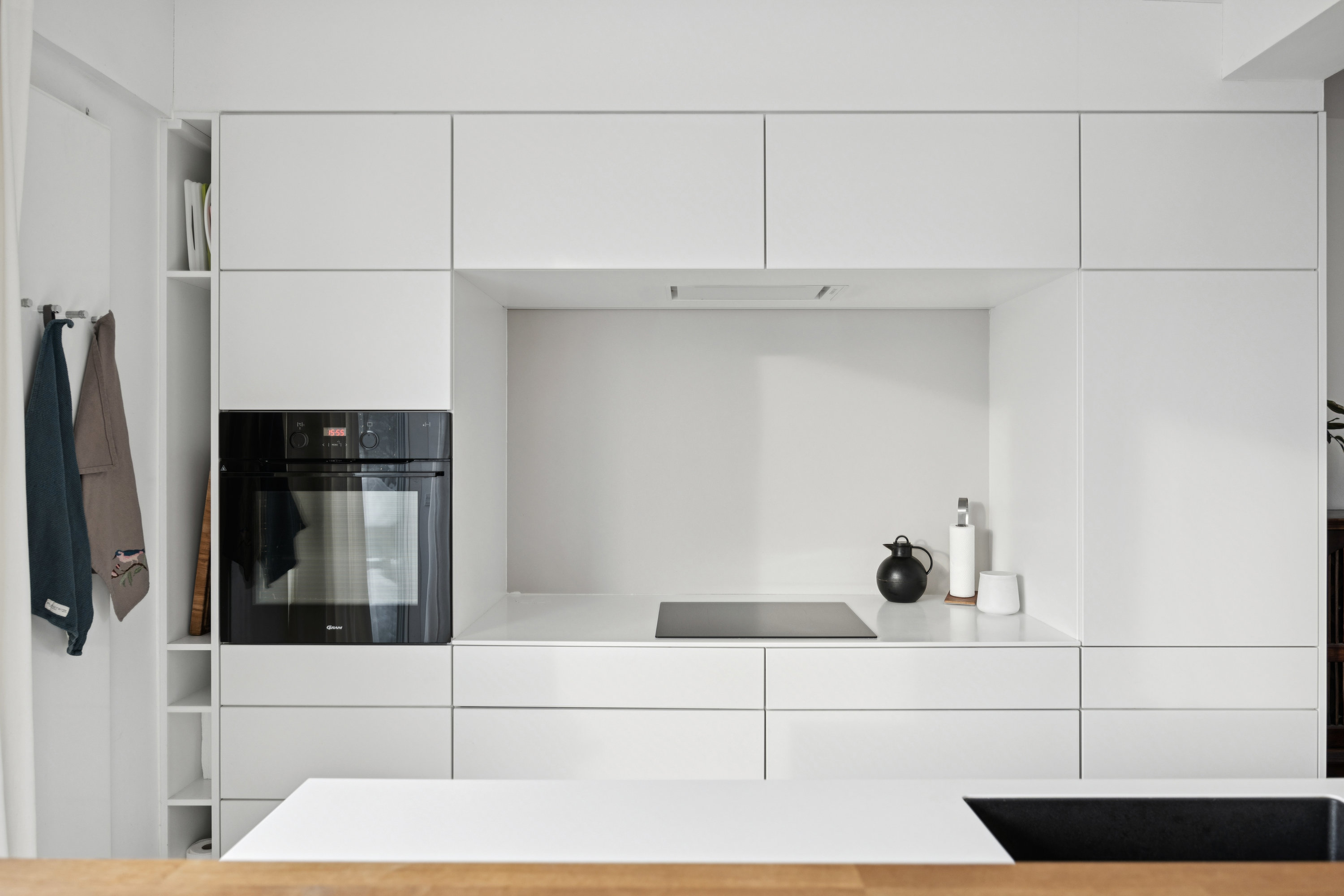 Fremhævet køkken billede i fuldskærmstilstand. Billede af Bianco Lunos Alle 8, 4. th., 1868 Frederiksberg C