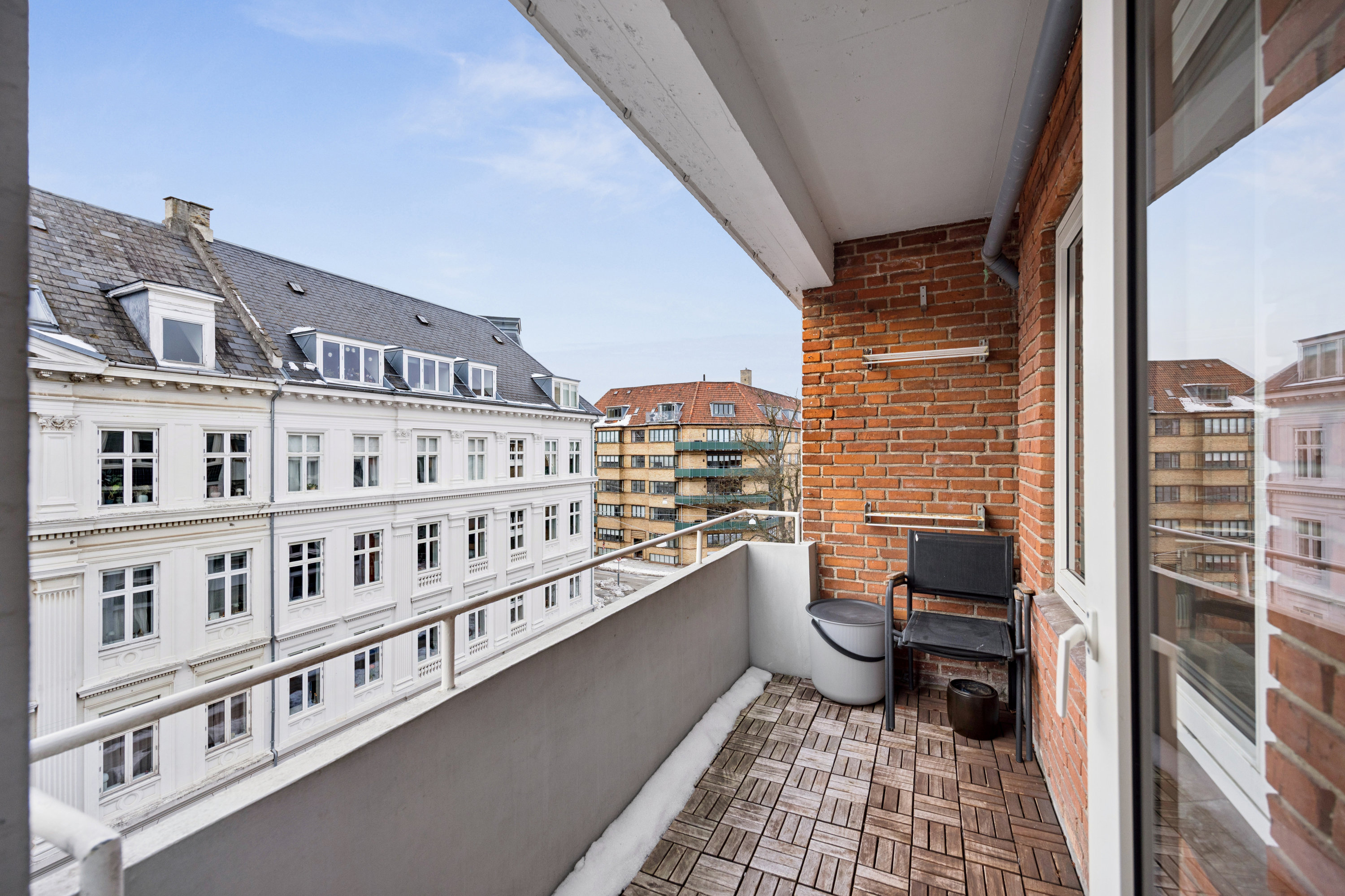 Fremhævet altan billede i fuldskærmstilstand. Billede af Bianco Lunos Alle 8, 4. th., 1868 Frederiksberg C