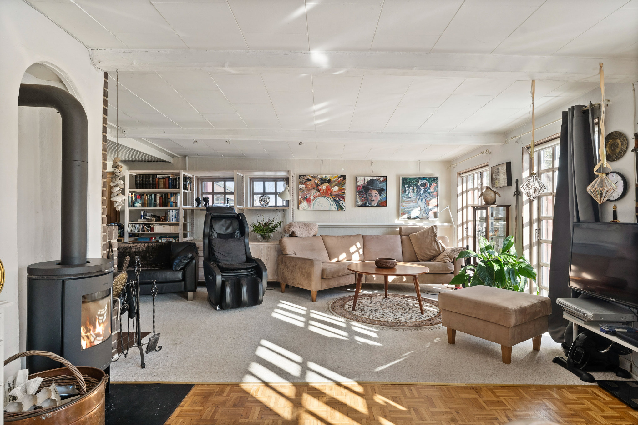 Fremhævet stue billede i fuldskærmstilstand. Billede af Kallehavevej 51, Tebbestrup, 8940 Randers SV