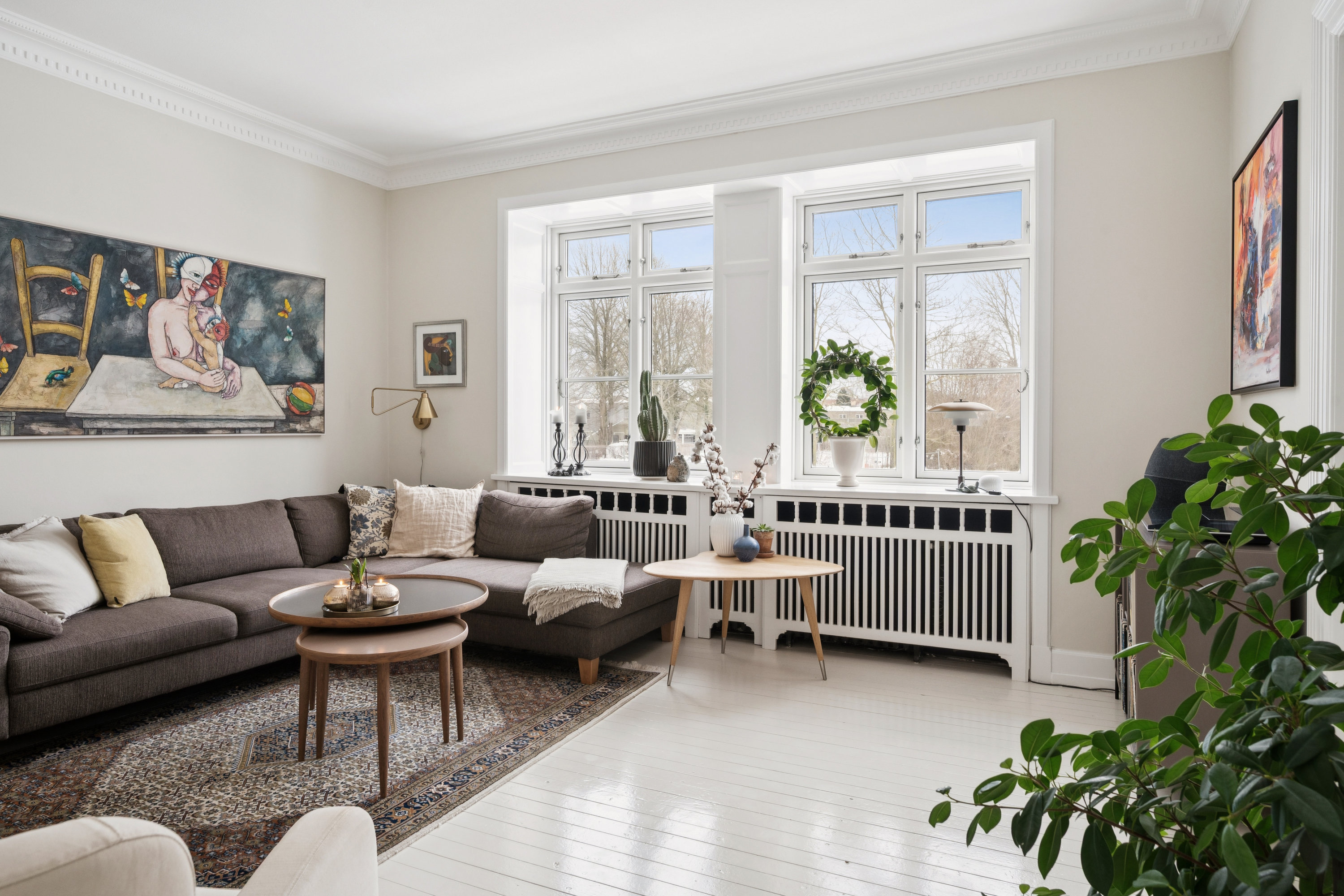 Fremhævet stue billede i fuldskærmstilstand. Billede af Stadion Allé 33, st.. th., 8000 Aarhus C