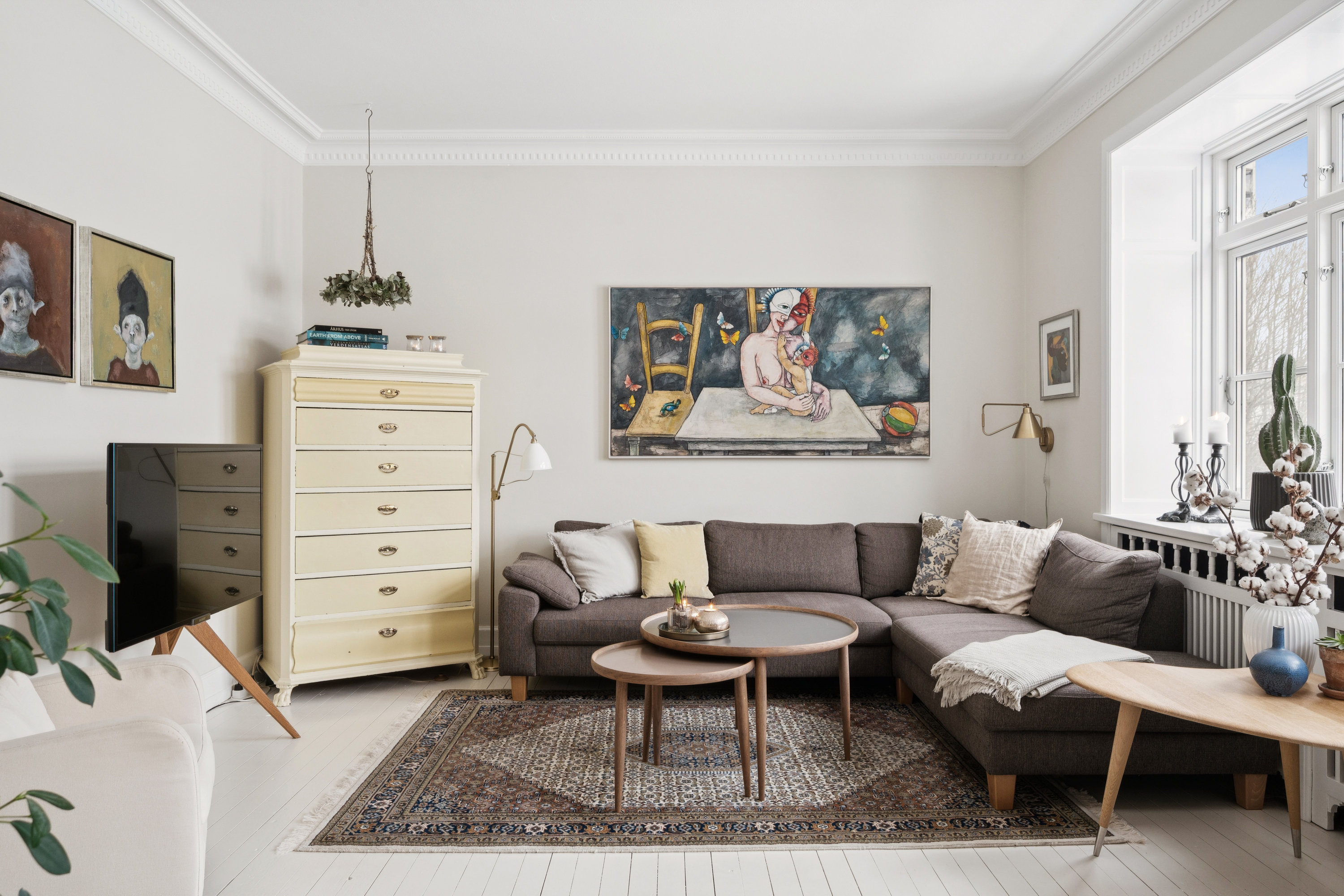 Fremhævet stue billede i fuldskærmstilstand. Billede af Stadion Allé 33, st.. th., 8000 Aarhus C