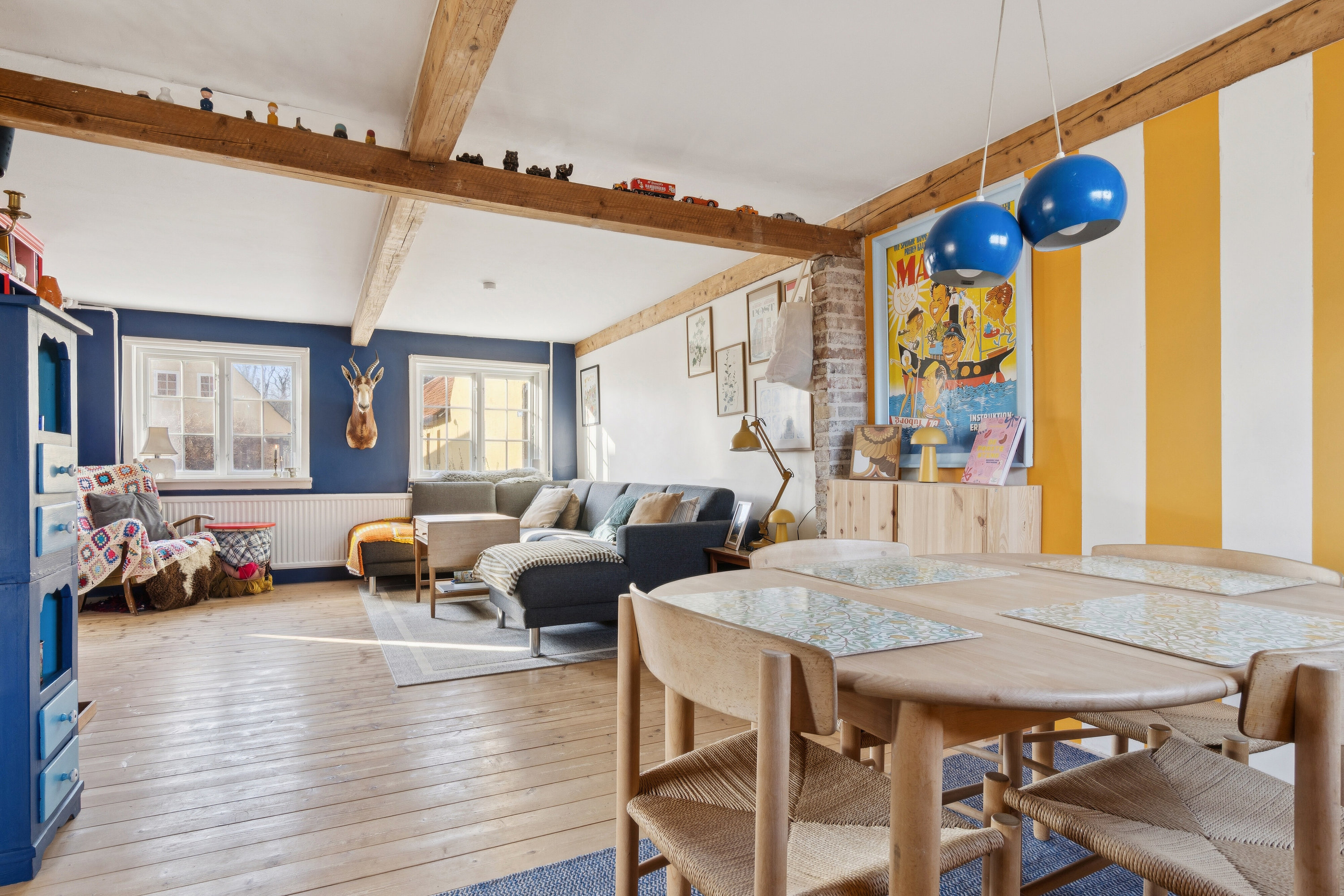 Fremhævet spisestue billede i fuldskærmstilstand. Billede af Søndergade 13, Svaneke, 3740 Svaneke