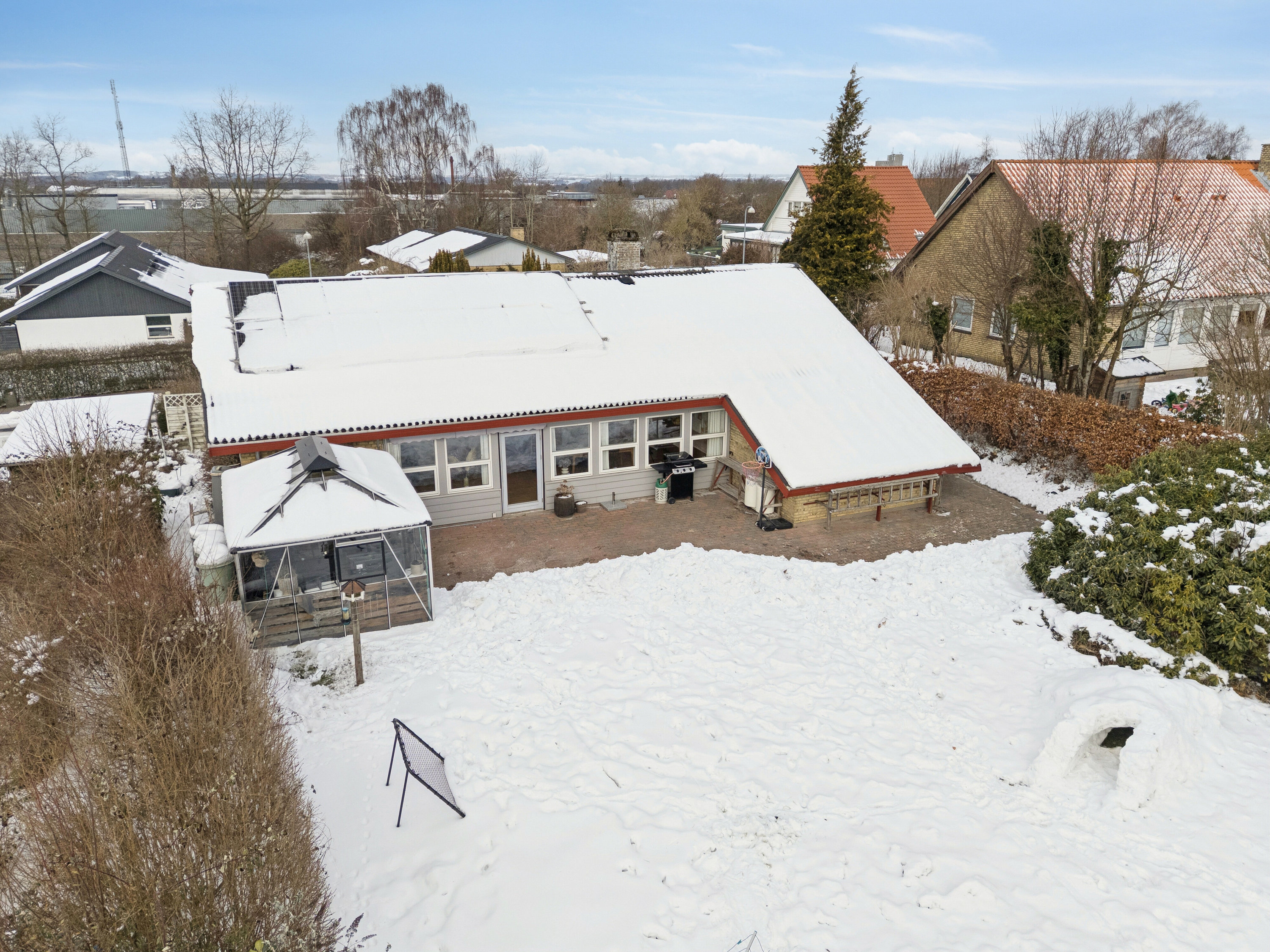 Fremhævet luftfoto billede i fuldskærmstilstand. Billede af Garvergårdsvej 30, 4200 Slagelse