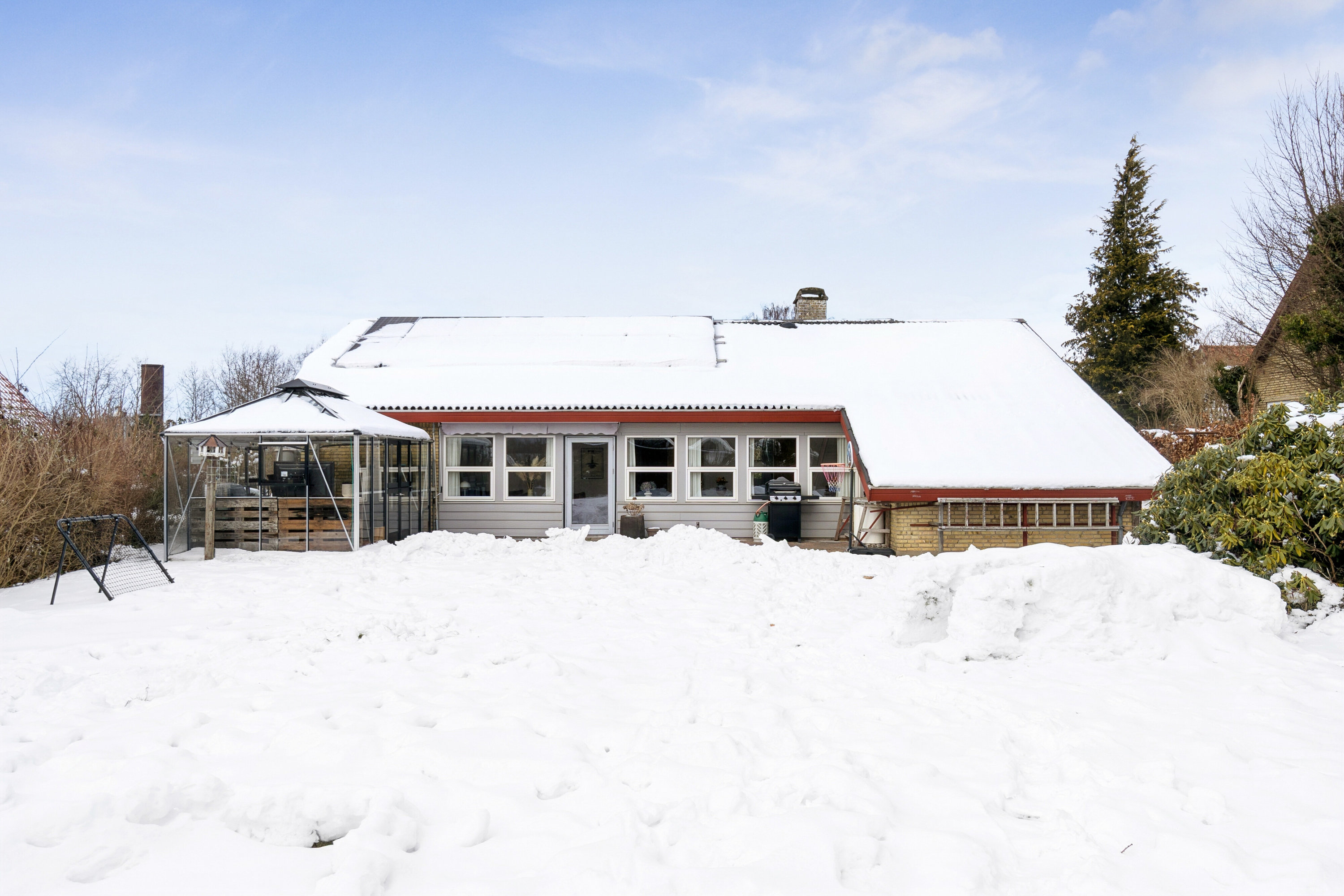 Fremhævet set fra haven billede i fuldskærmstilstand. Billede af Garvergårdsvej 30, 4200 Slagelse