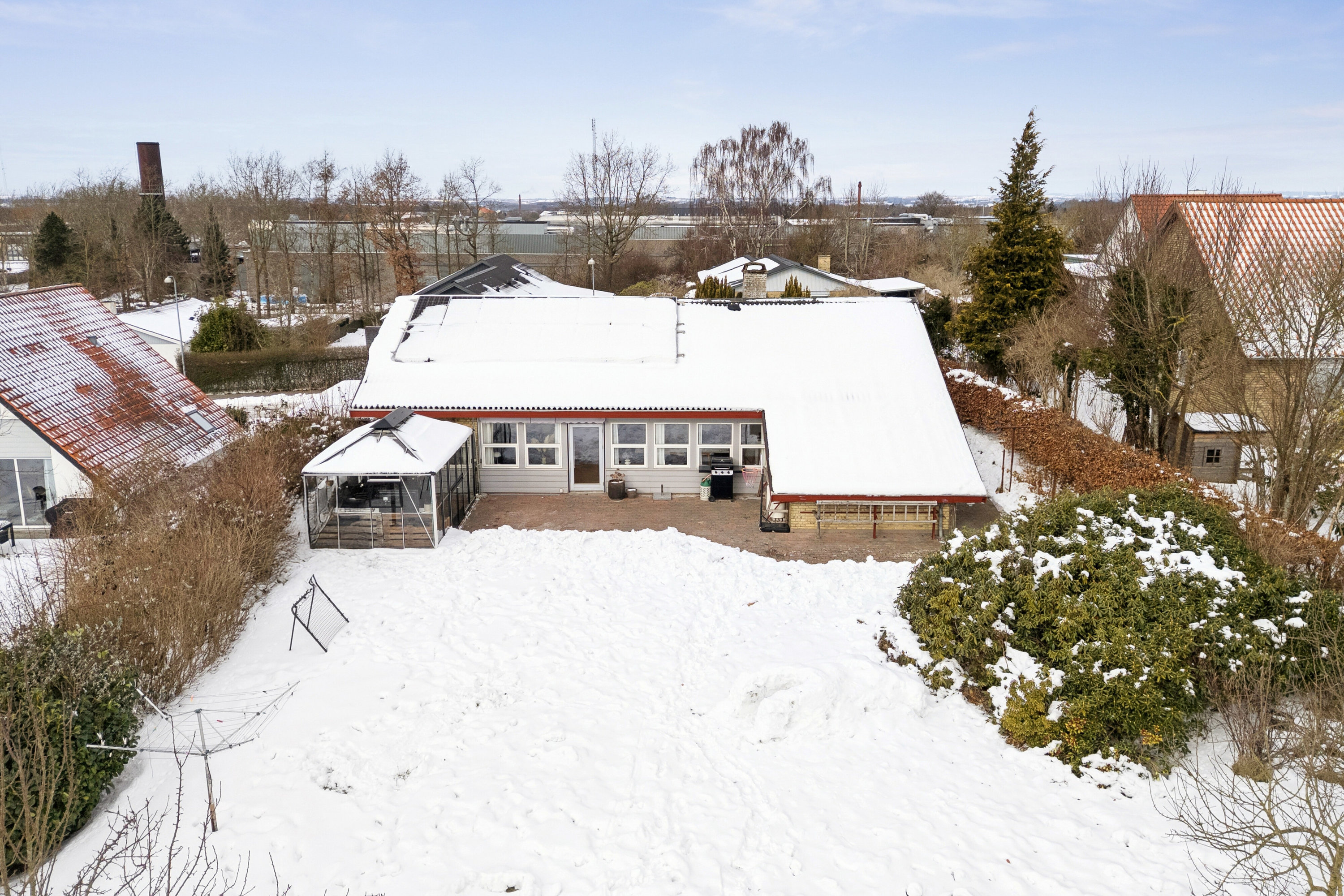 Fremhævet set fra haven billede i fuldskærmstilstand. Billede af Garvergårdsvej 30, 4200 Slagelse