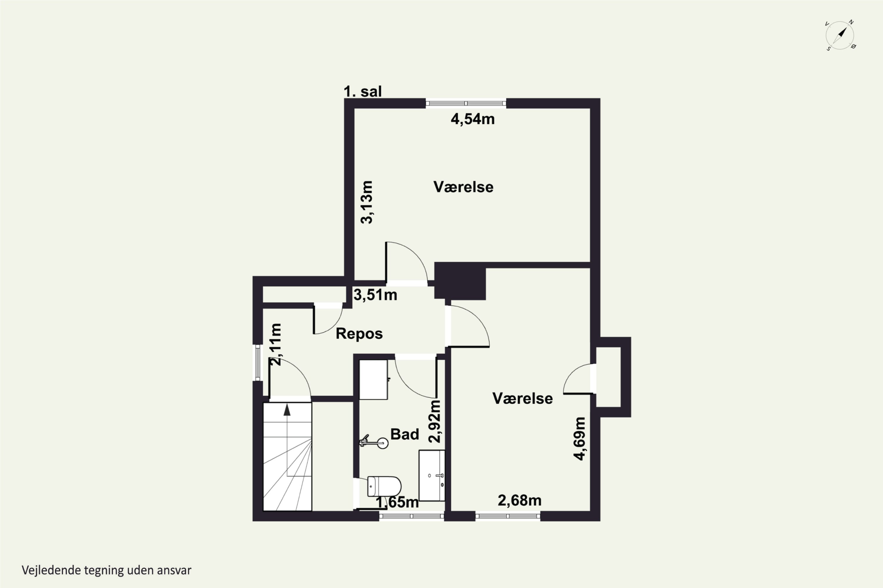 Plantegninger billede af Løsningvej 27, 8722 Hedensted