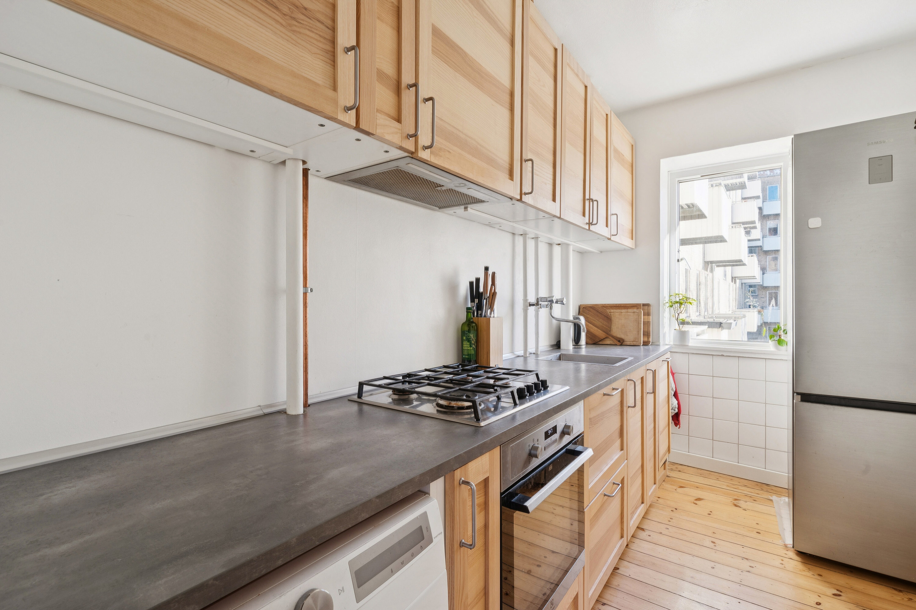 Fremhævet køkken billede i fuldskærmstilstand. Billede af Parmagade 36, 1. tv., 2300 København S