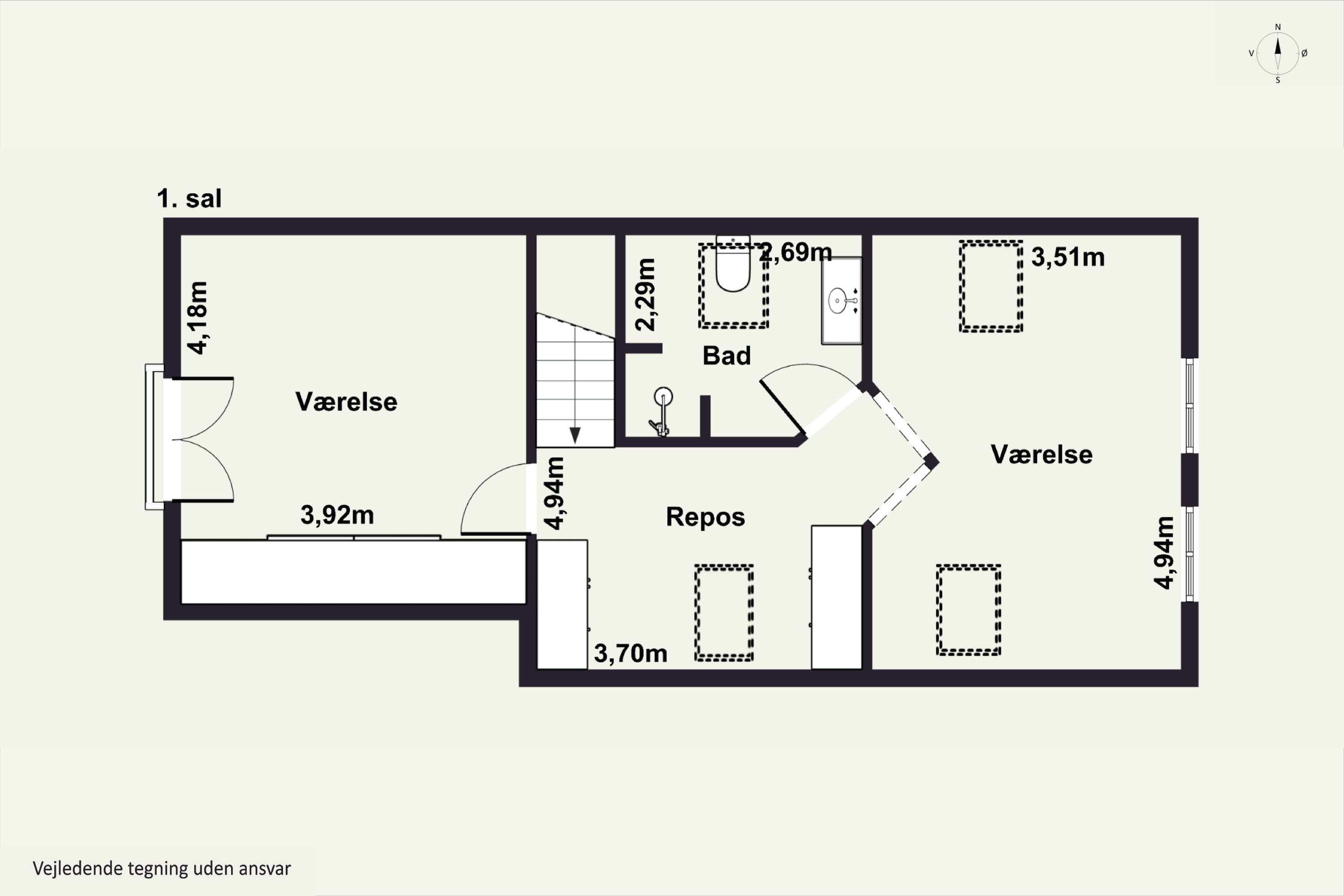 Plantegninger billede af Stensbjerg 15, 2600 Glostrup