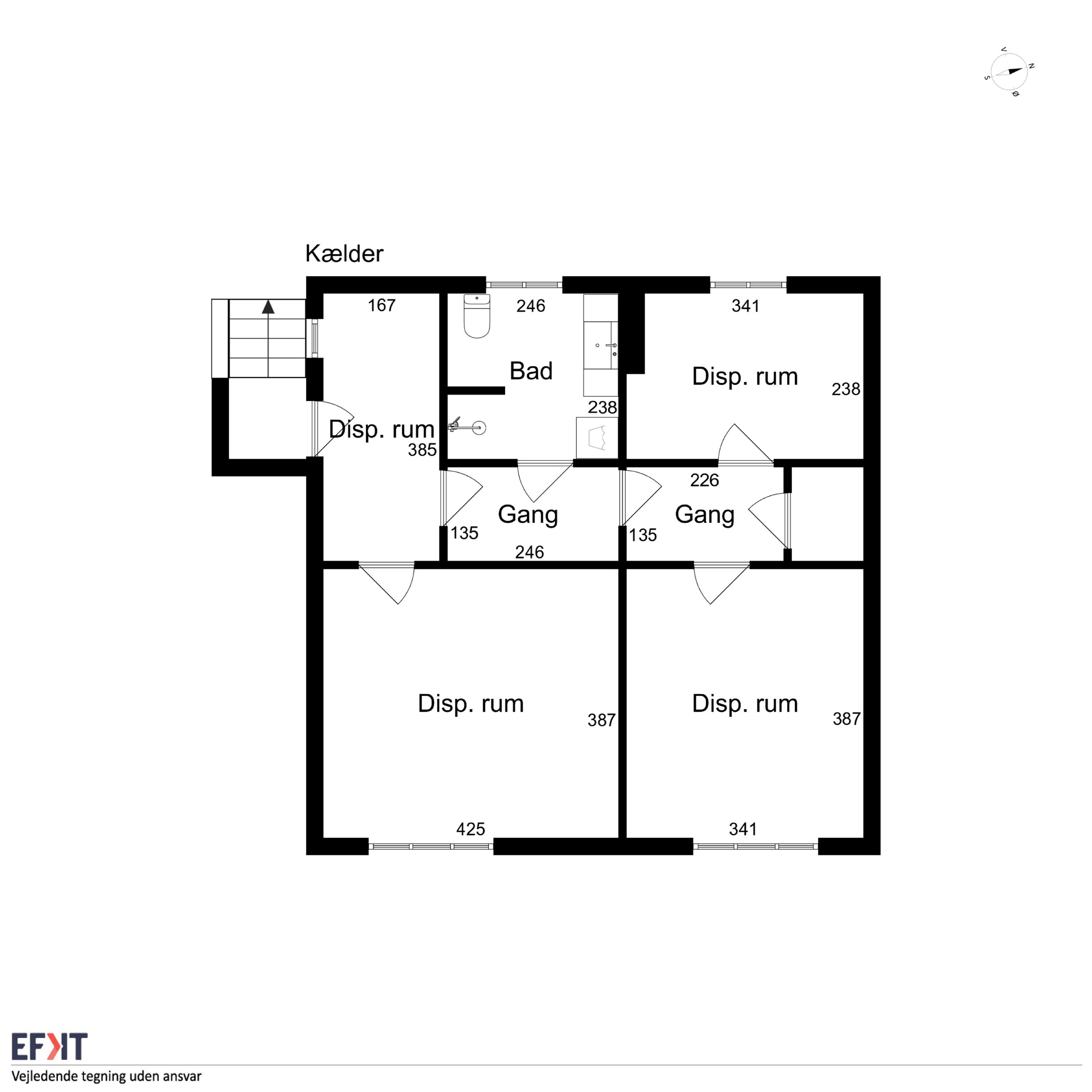 Plantegninger billede af Østergade 45, 5935 Bagenkop