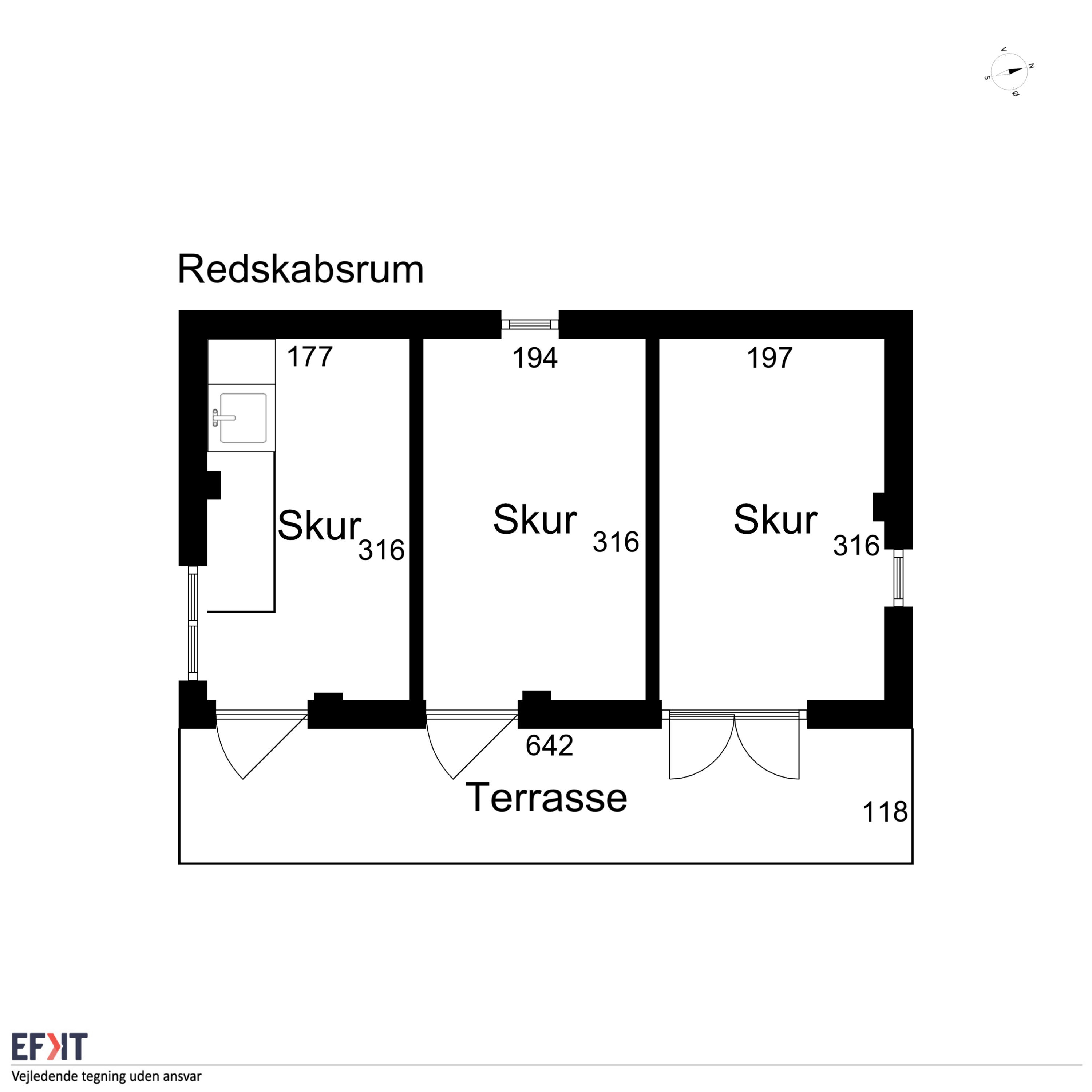Plantegninger billede af Østergade 45, 5935 Bagenkop