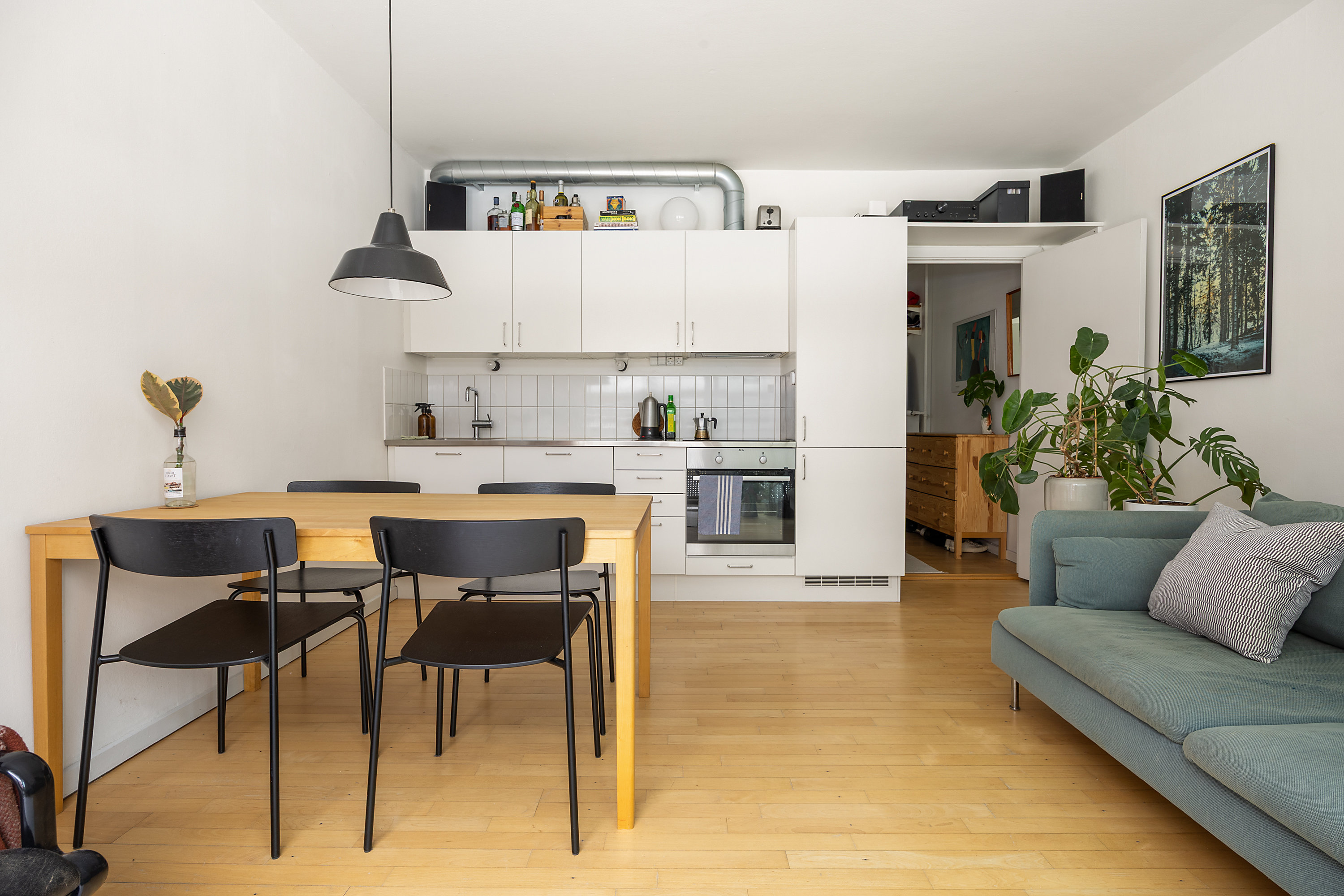 Fremhævet køkken alrum billede i fuldskærmstilstand. Billede af Tagensvej 47, 1. 3., 2200 København N