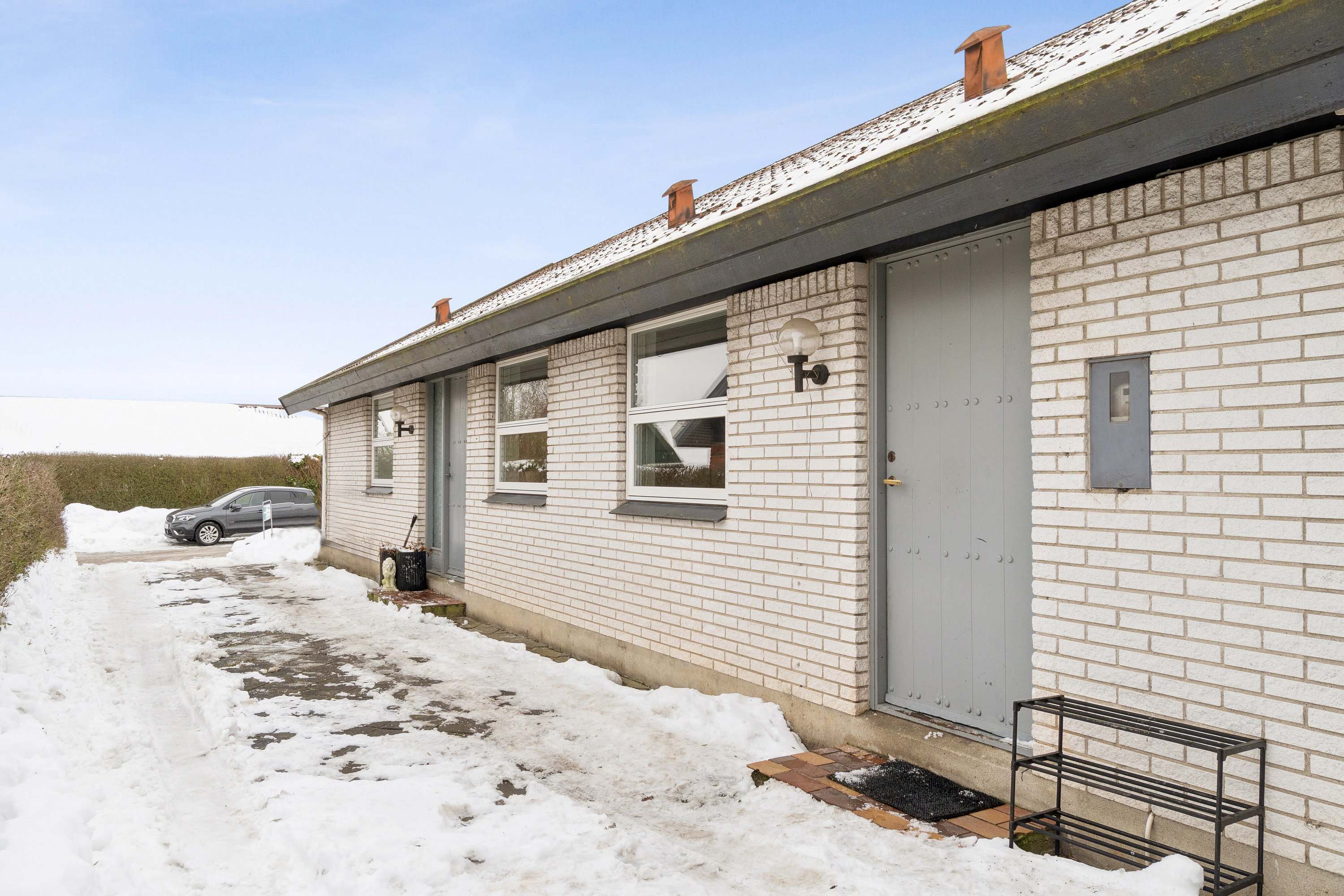 Fremhævet set fra haven billede i fuldskærmstilstand. Billede af Sydskrænten 12, 4690 Haslev