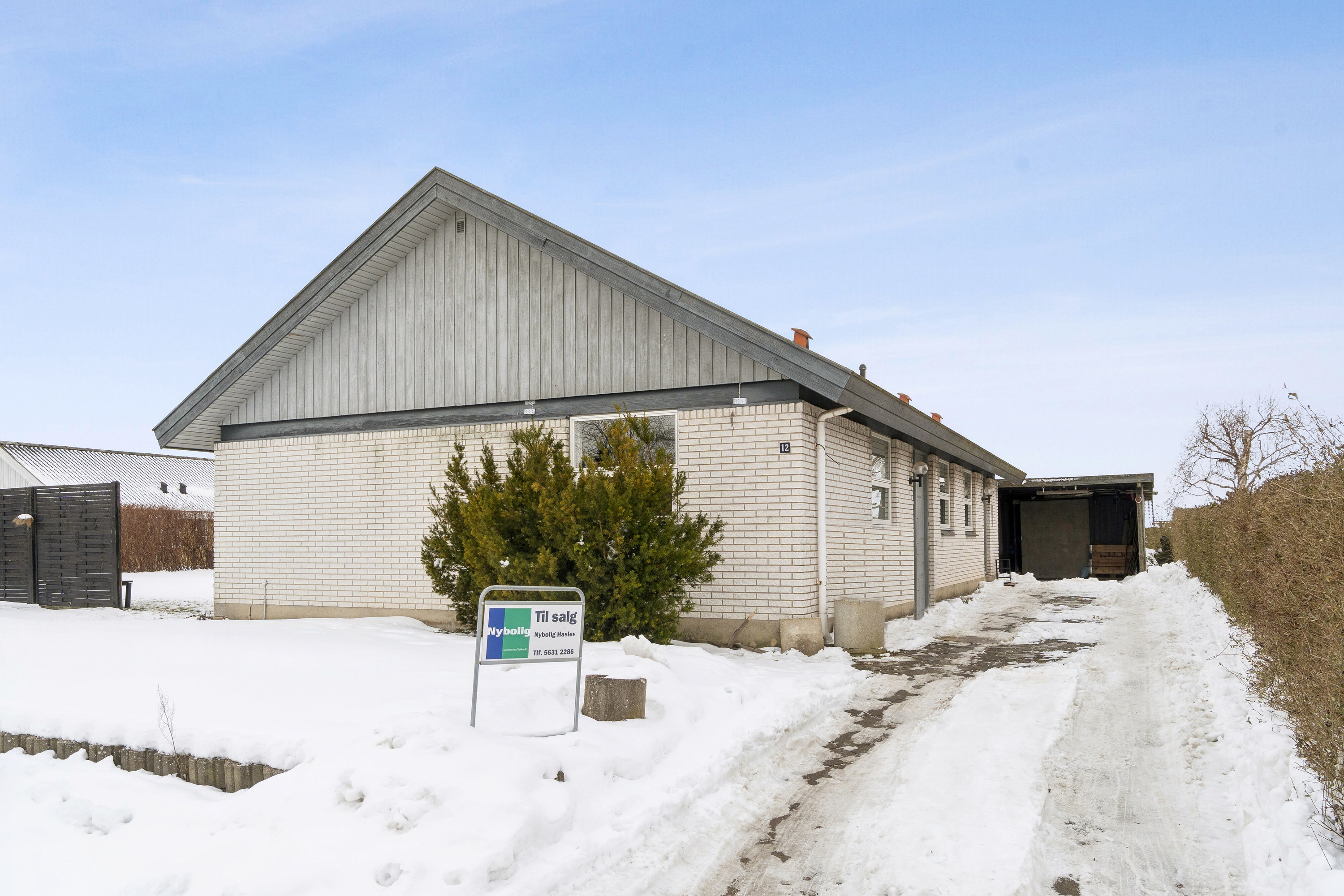 Fremhævet set fra vejen billede i fuldskærmstilstand. Billede af Sydskrænten 12, 4690 Haslev
