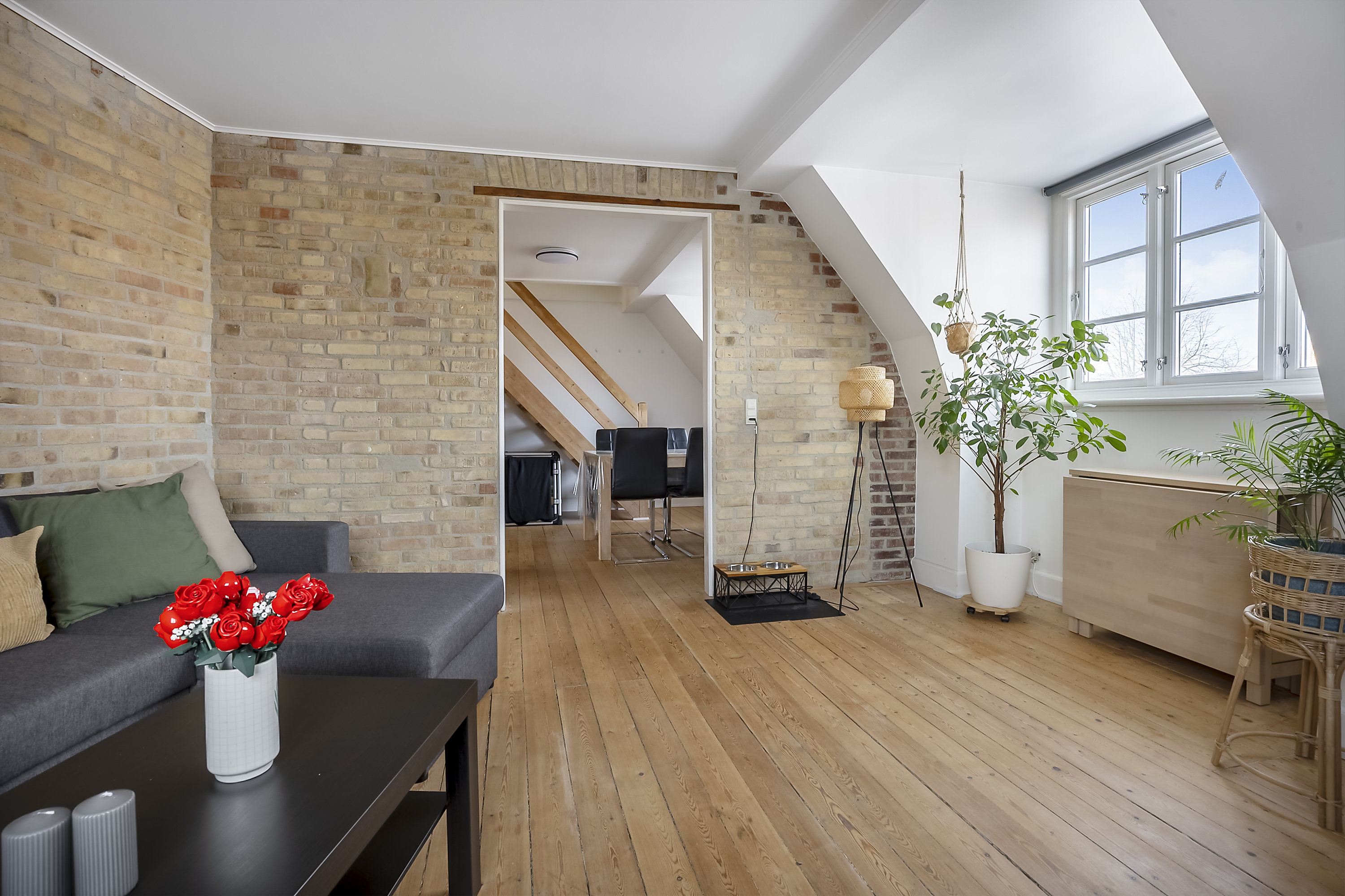 Fremhævet stue billede i fuldskærmstilstand. Billede af Bjerregade 28, 2. tv., 8700 Horsens