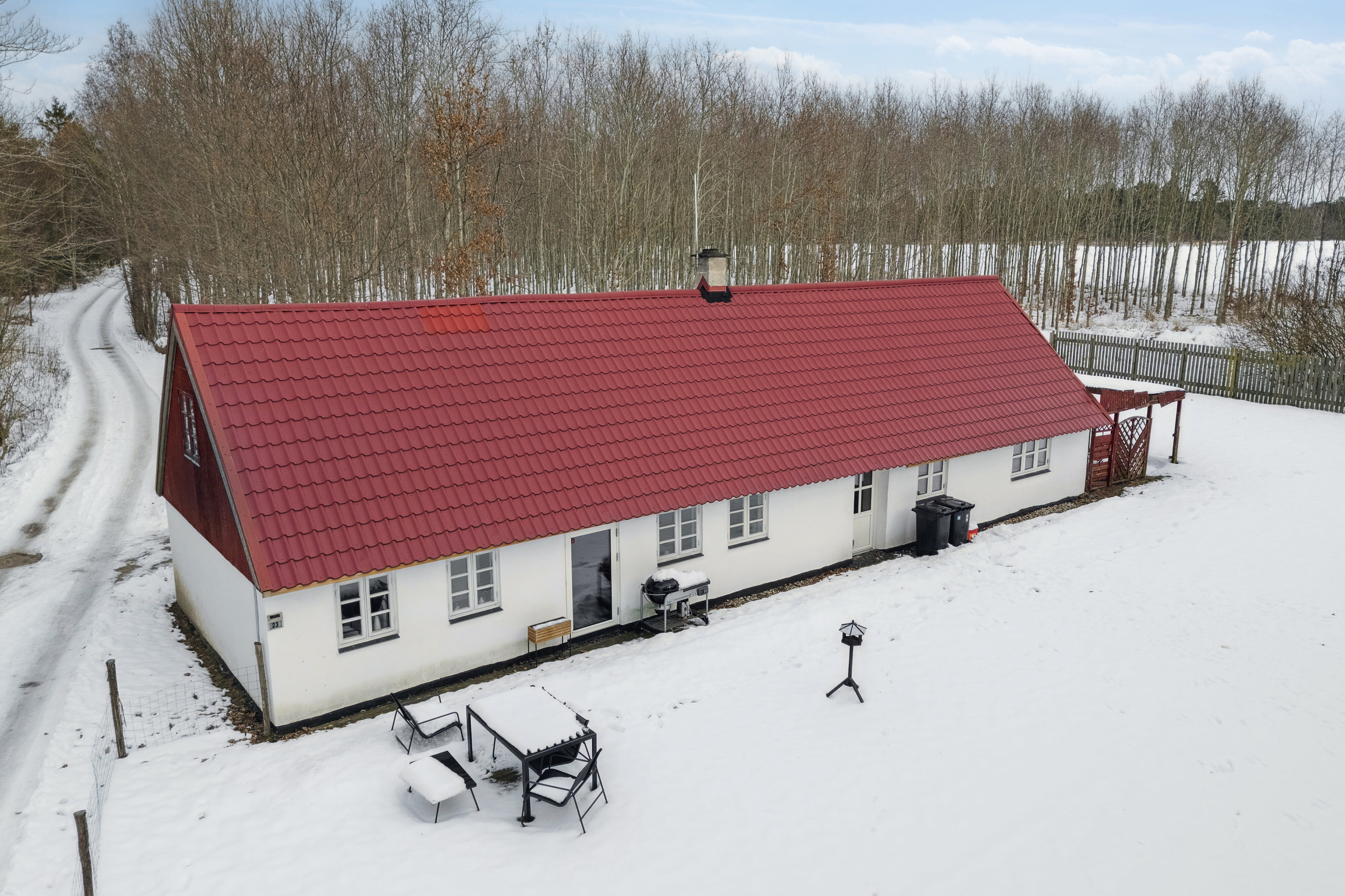 Fremhævet set fra haven billede i fuldskærmstilstand. Billede af Saltbæk Ringvej 23, 4400 Kalundborg