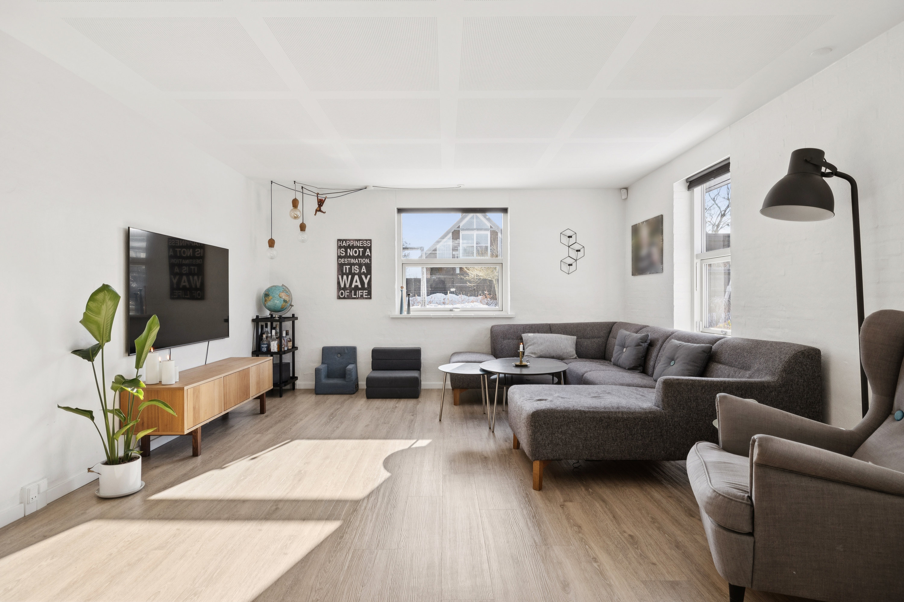 Fremhævet stue billede i fuldskærmstilstand. Billede af Gimlevej 19, Gram, 8660 Skanderborg