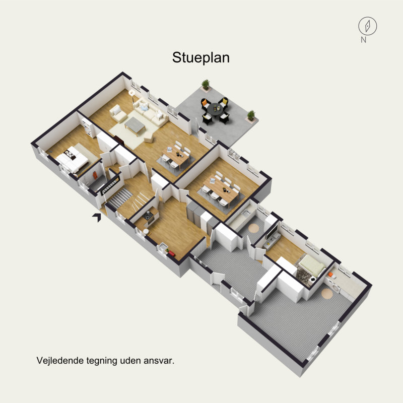 Plantegninger billede af Vestergade 19, 6670 Holsted
