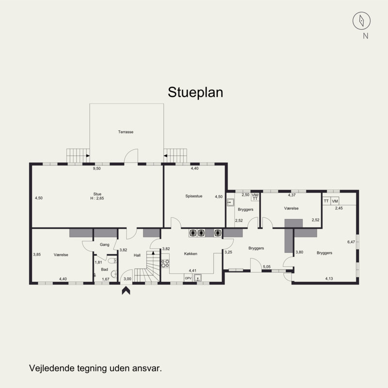 Plantegninger billede af Vestergade 19, 6670 Holsted
