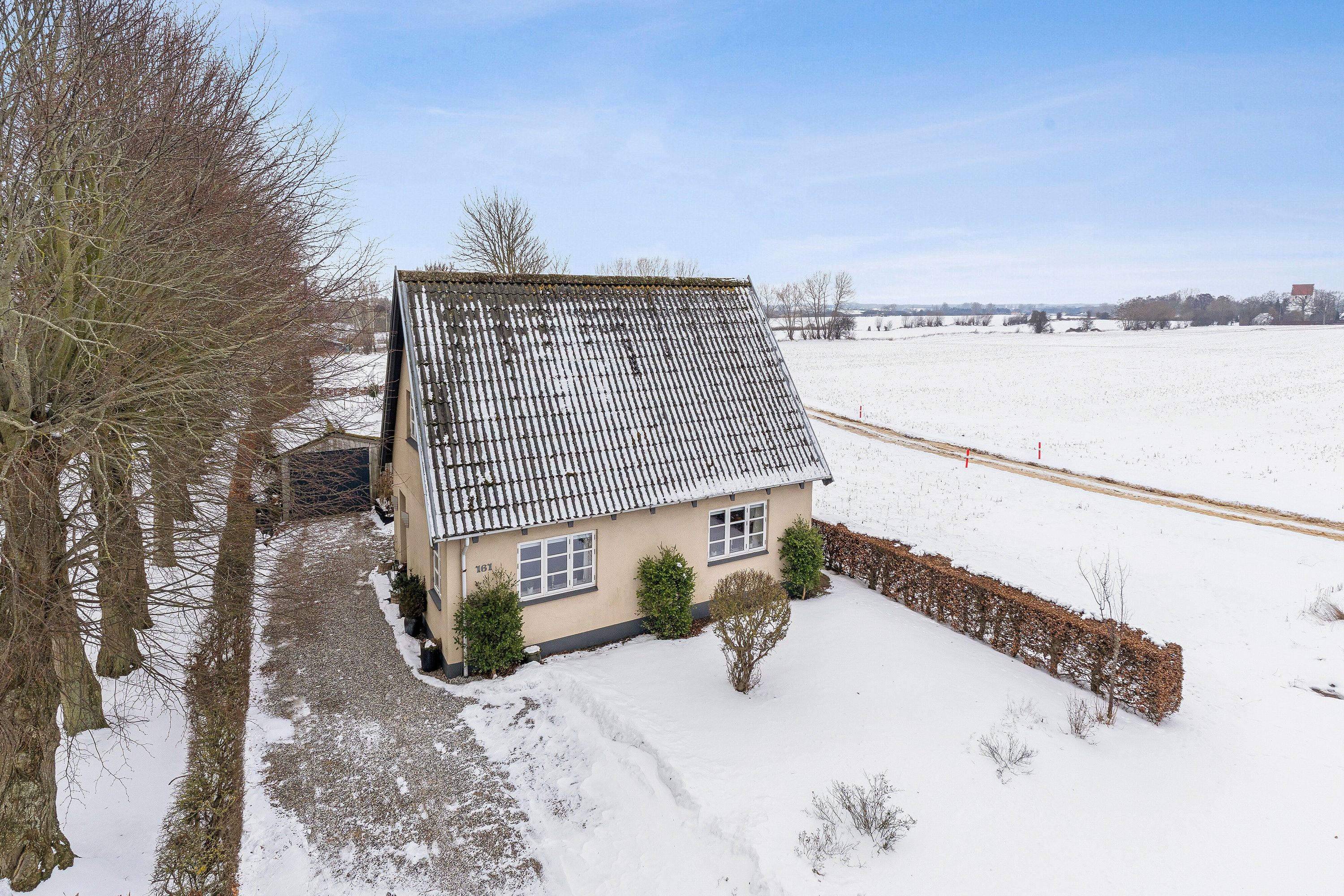 Fremhævet set fra vejen billede i fuldskærmstilstand. Billede af Odensevej 161, Aunslev, 5800 Nyborg