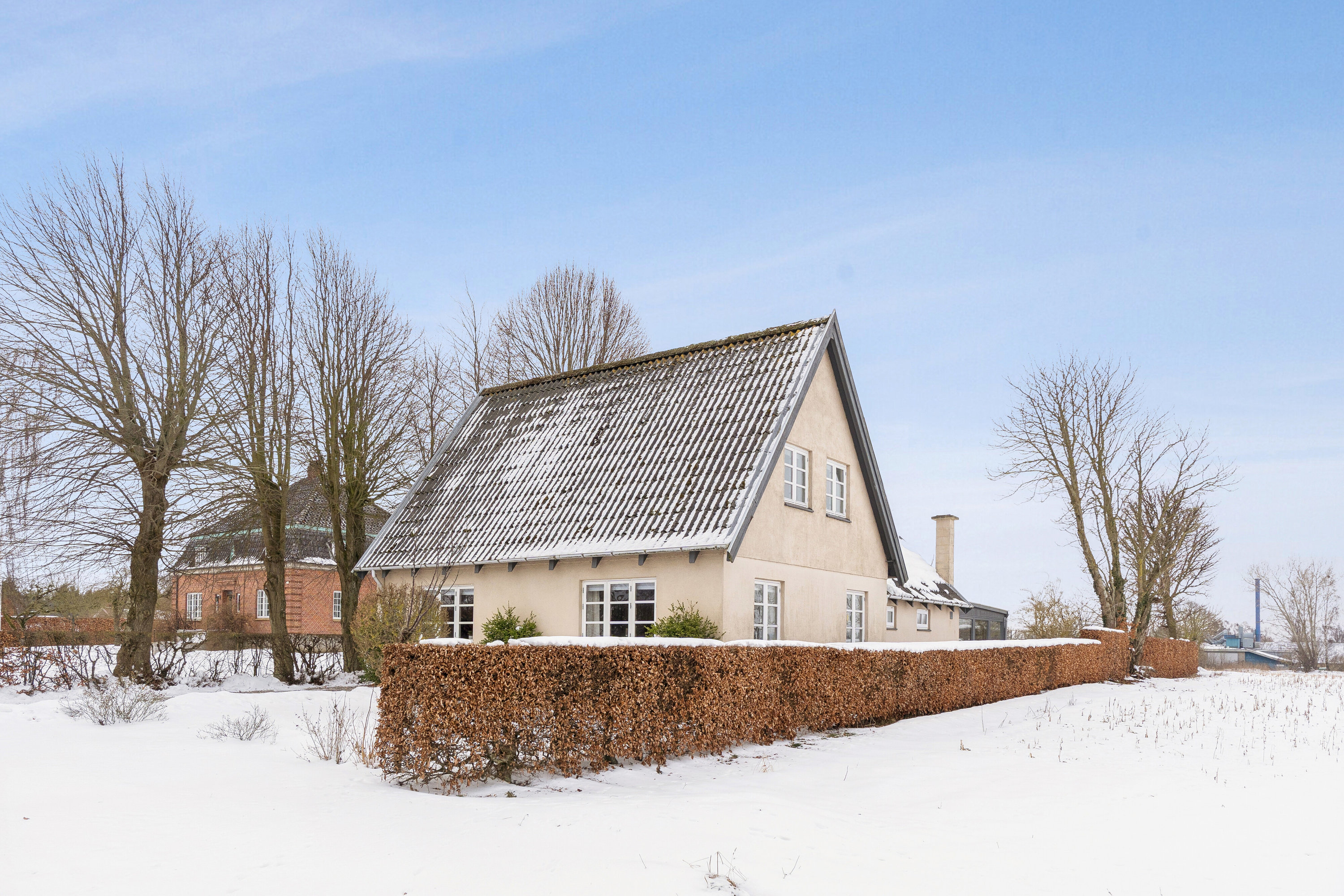 Fremhævet set fra haven billede i fuldskærmstilstand. Billede af Odensevej 161, Aunslev, 5800 Nyborg