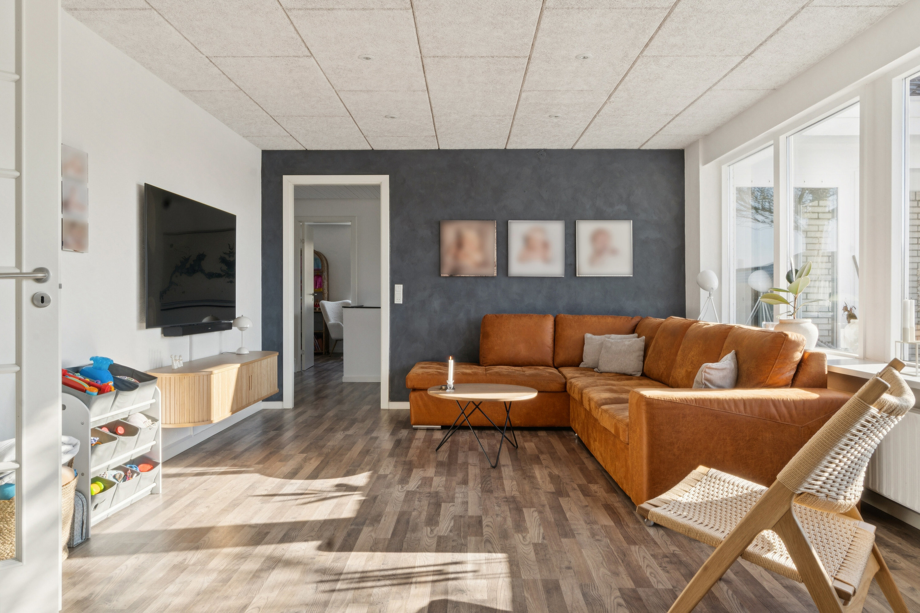 Fremhævet stue billede i fuldskærmstilstand. Billede af Markvænget 25, Tingstrup, 7700 Thisted