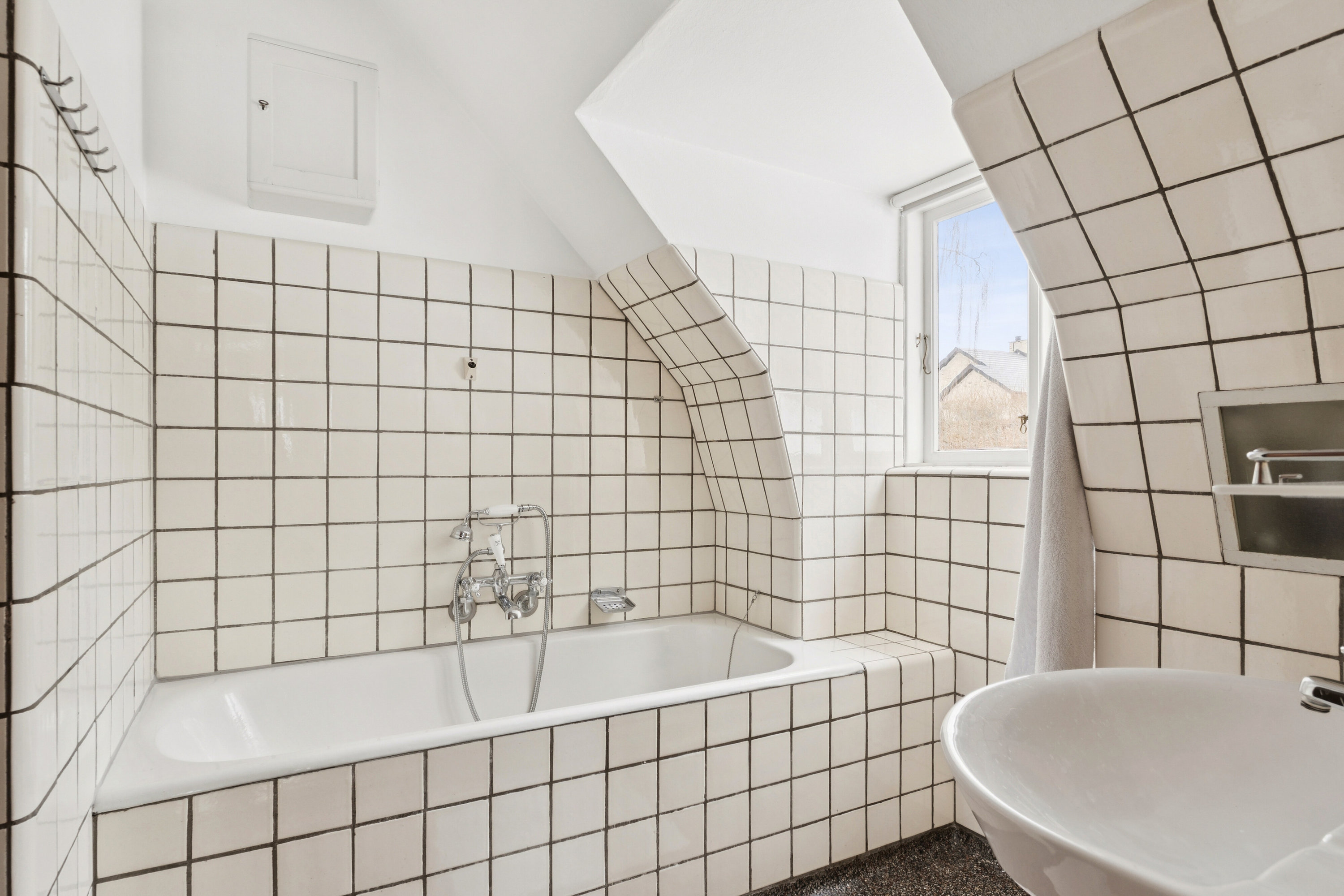 Fremhævet badeværelse billede i fuldskærmstilstand. Billede af Lyngsøvej 35, 8600 Silkeborg