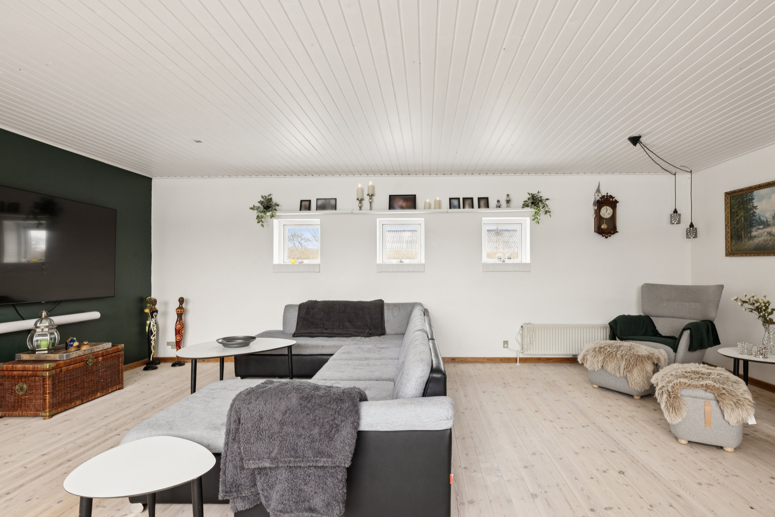 Fremhævet stue billede i fuldskærmstilstand. Billede af Rahbechsvej 18, Sparkær, 8800 Viborg