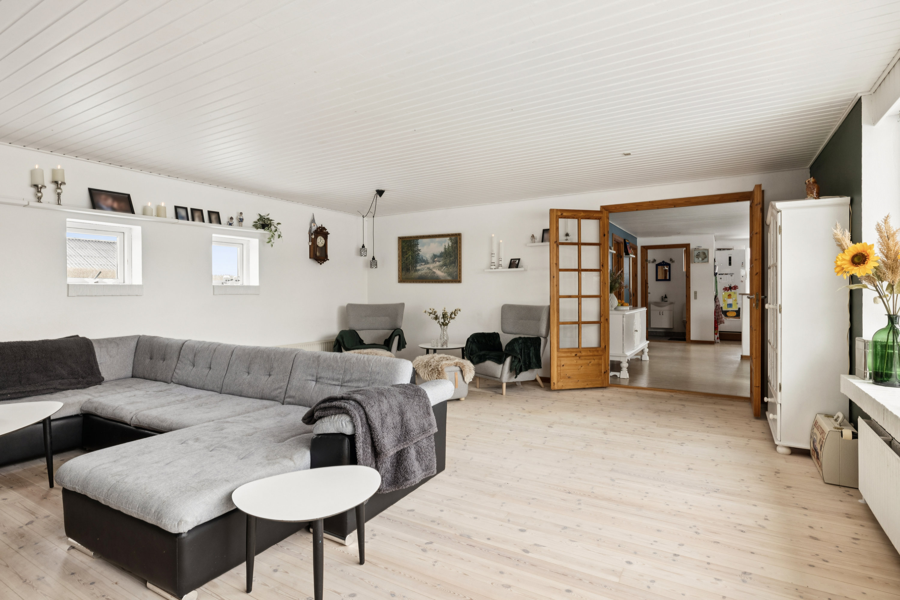 Fremhævet stue billede i fuldskærmstilstand. Billede af Rahbechsvej 18, Sparkær, 8800 Viborg