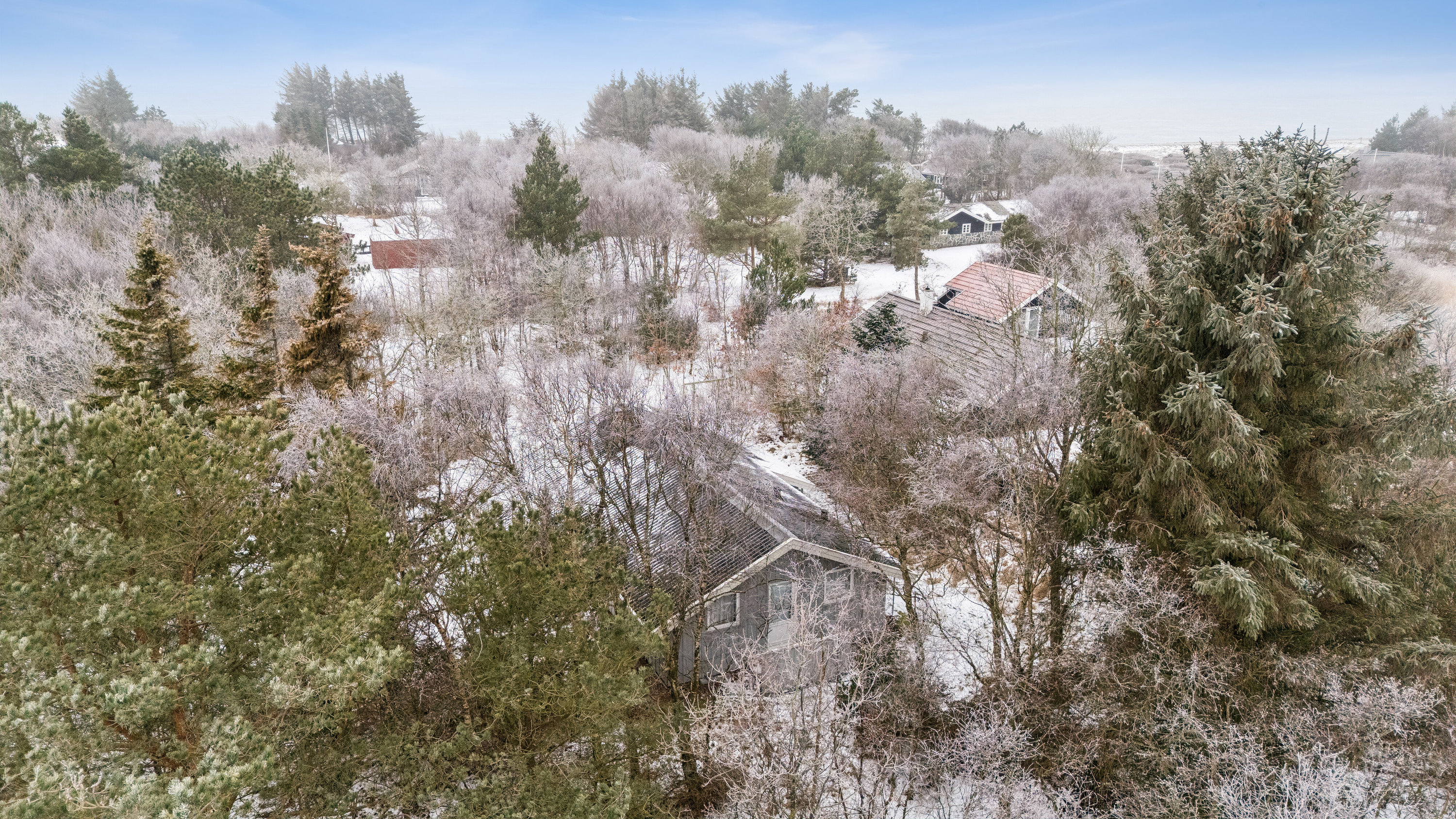 Fremhævet luftfoto billede i fuldskærmstilstand. Billede af Vagtelvej 20, Draget, 7760 Hurup Thy