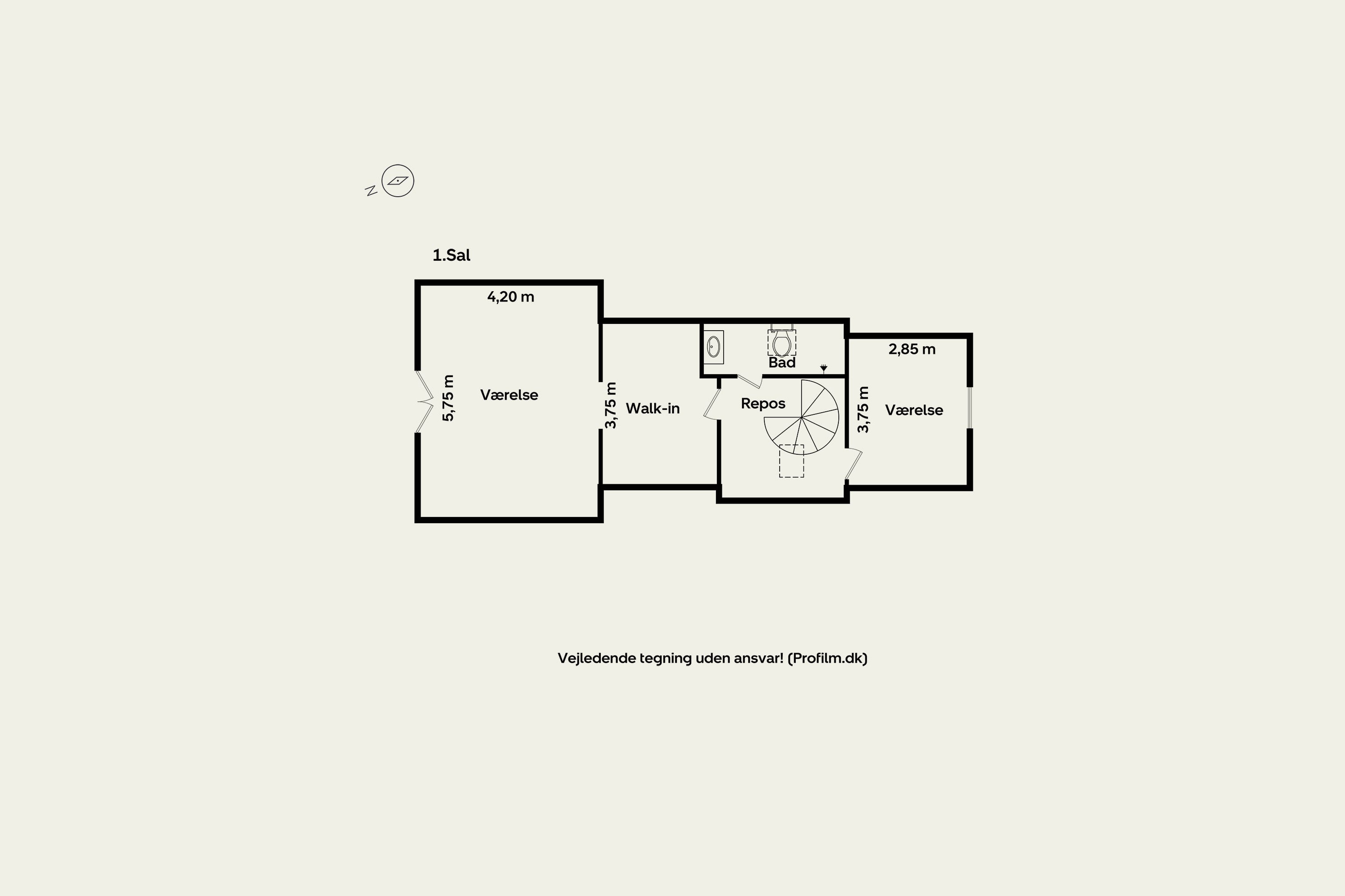 Plantegninger billede af Veddevej 3C, 4190 Munke Bjergby