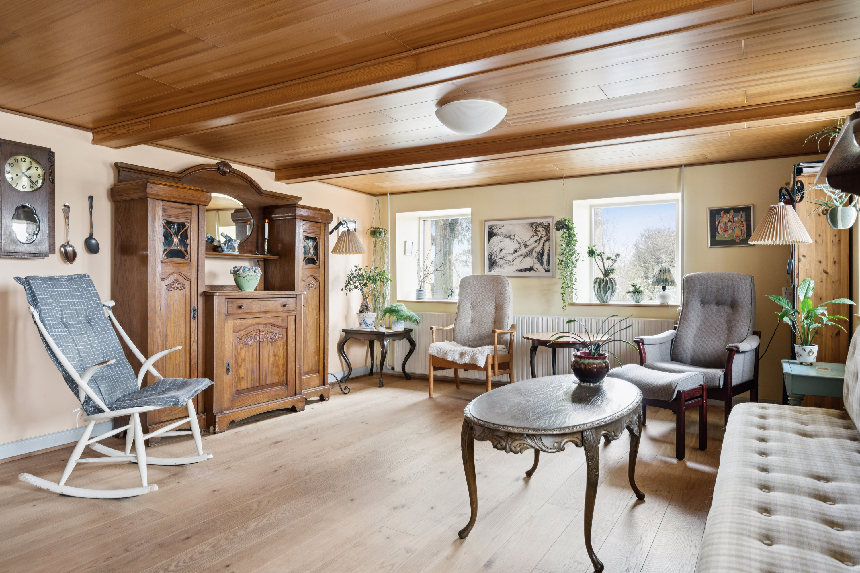 Fremhævet stue billede i fuldskærmstilstand. Billede af Eskilsagre 12, Nørager, 8961 Allingåbro