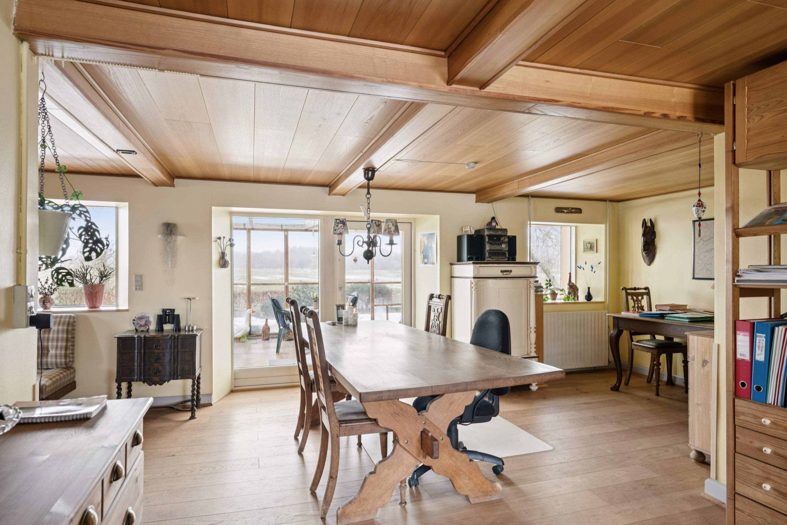 Fremhævet spisestue billede i fuldskærmstilstand. Billede af Eskilsagre 12, Nørager, 8961 Allingåbro