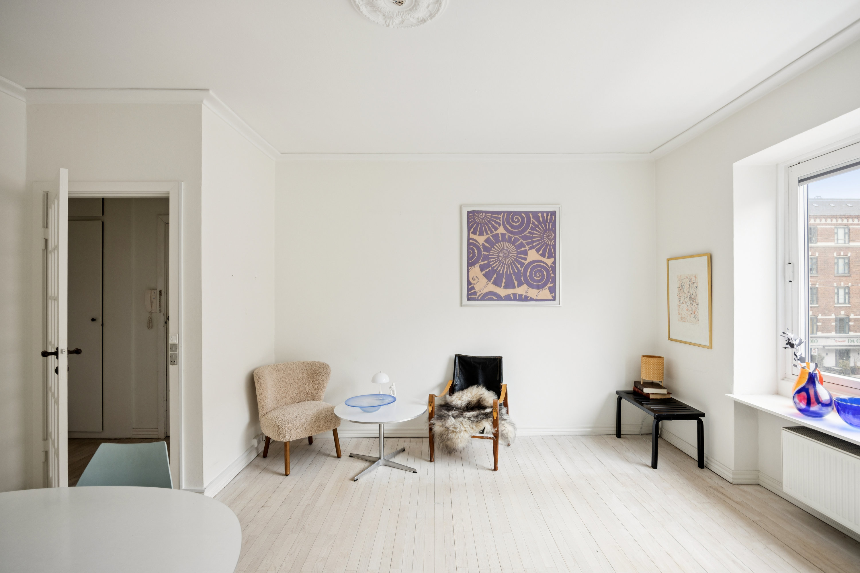 Fremhævet stue billede i fuldskærmstilstand. Billede af Godthåbsvej 39, 2. tv., 2000 Frederiksberg