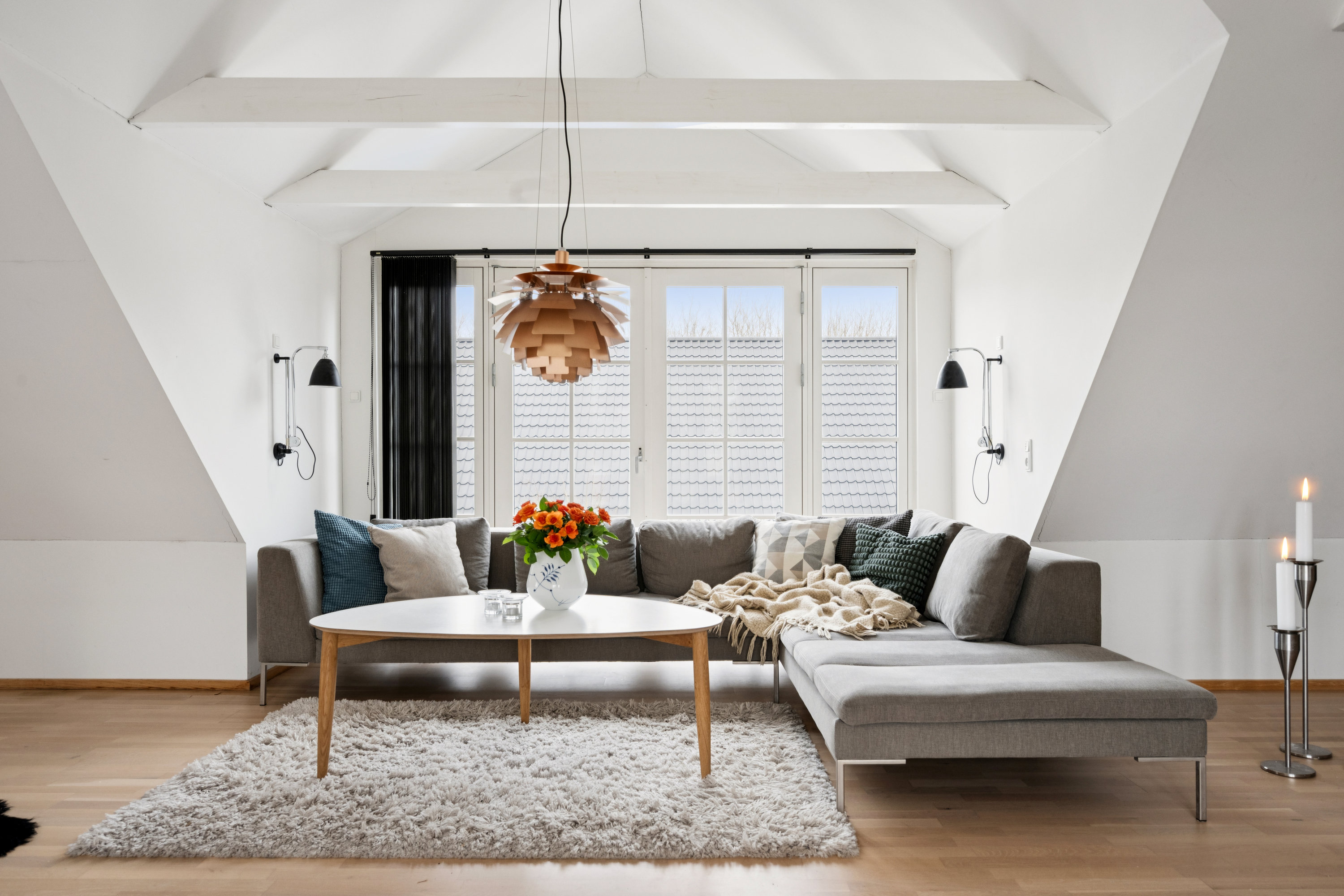 Fremhævet stue billede i fuldskærmstilstand. Billede af Engbakkevej 5, Fausing Mark, 8961 Allingåbro