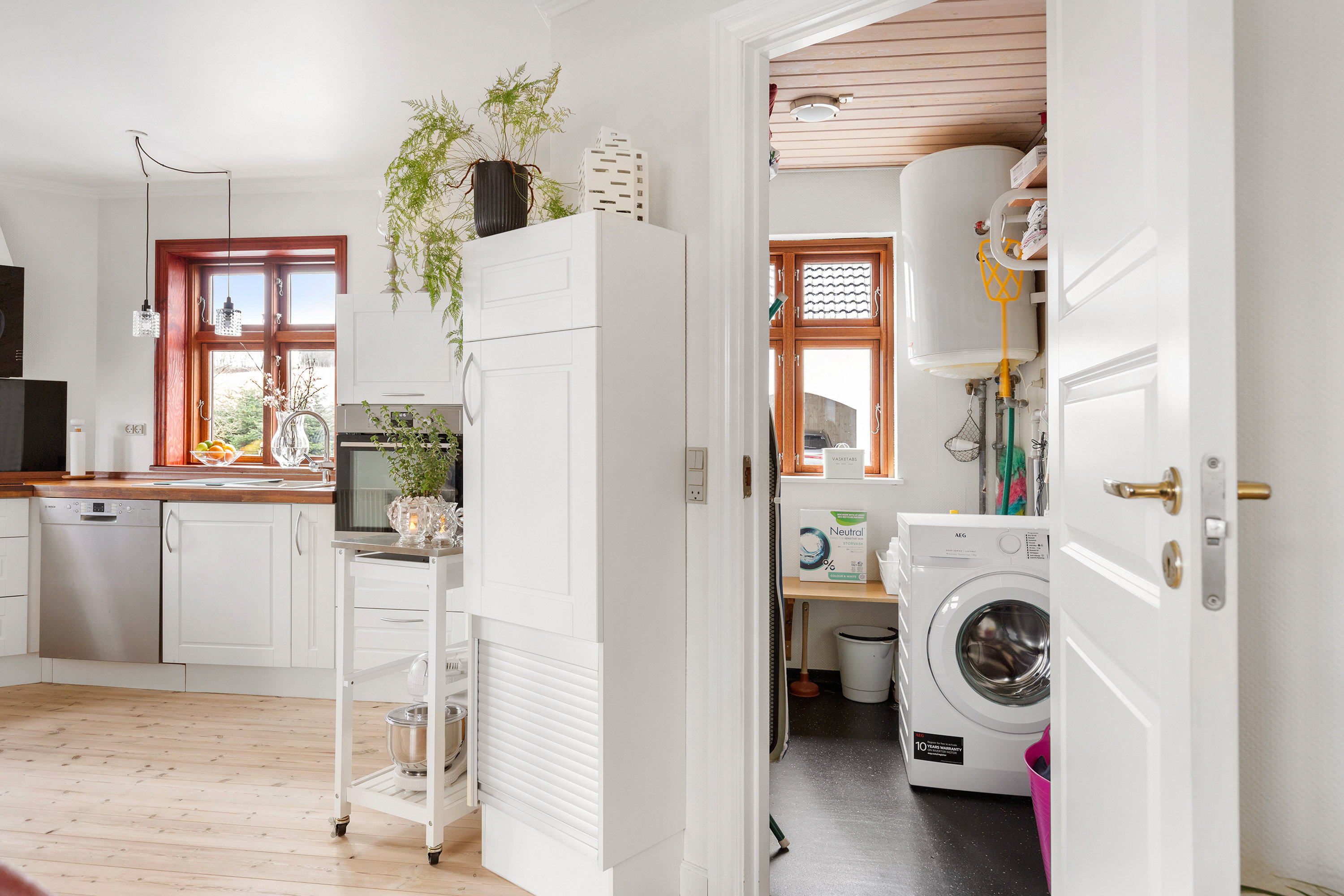 Fremhævet vaskerum billede i fuldskærmstilstand. Billede af Dybvad Mølle Vej 5, Dybvad Mølle, 9600 Aars