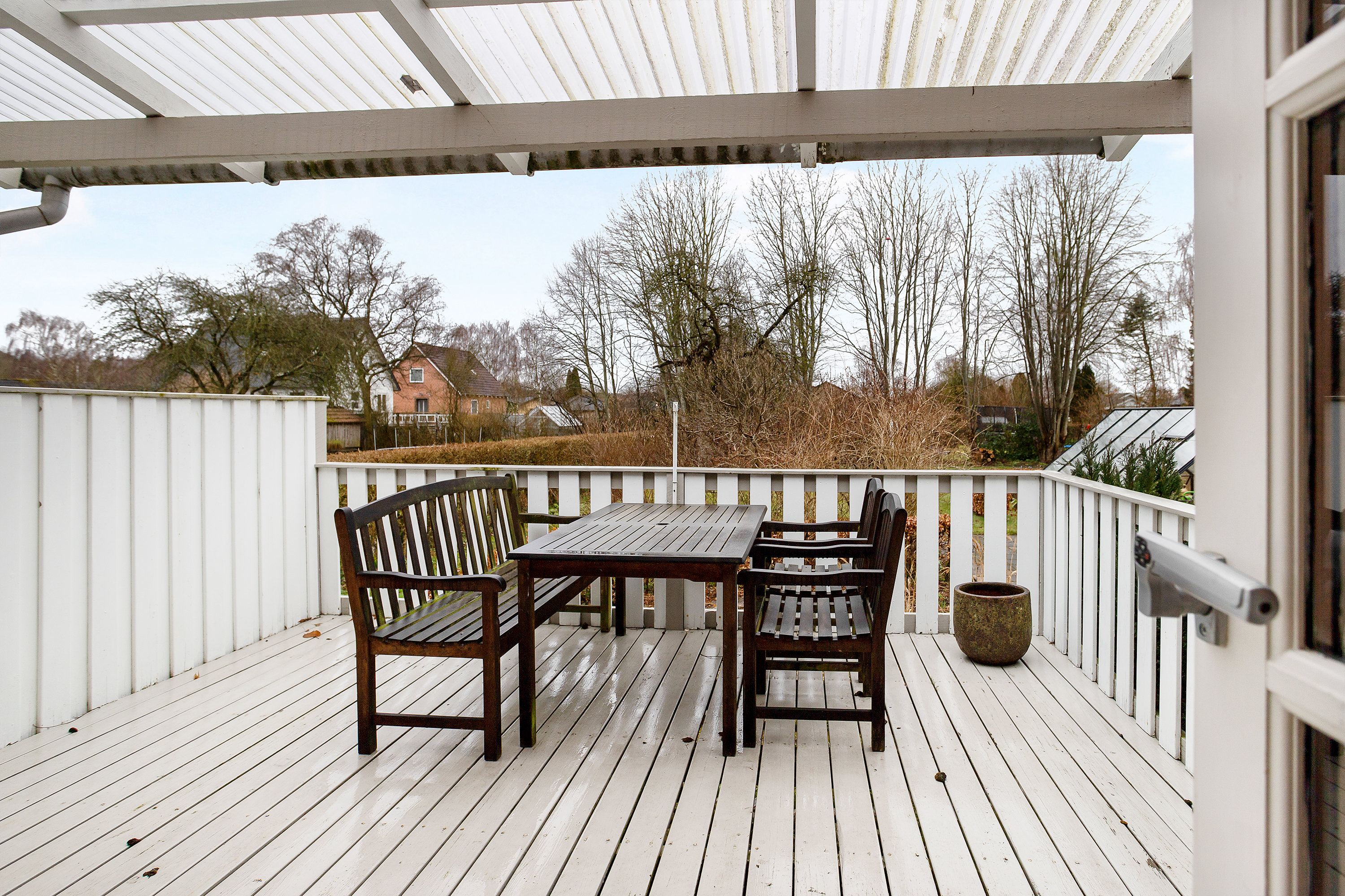 Fremhævet overdækket terrasse billede i fuldskærmstilstand. Billede af Brogade 66, 8850 Bjerringbro