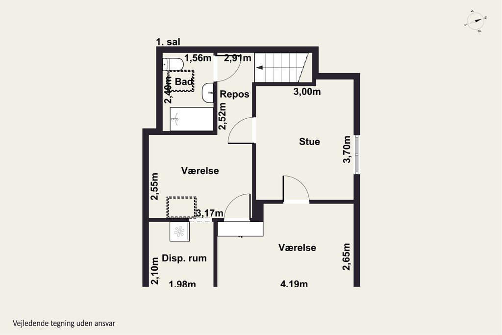 Plantegninger billede af Vindingevej 63, 5800 Nyborg