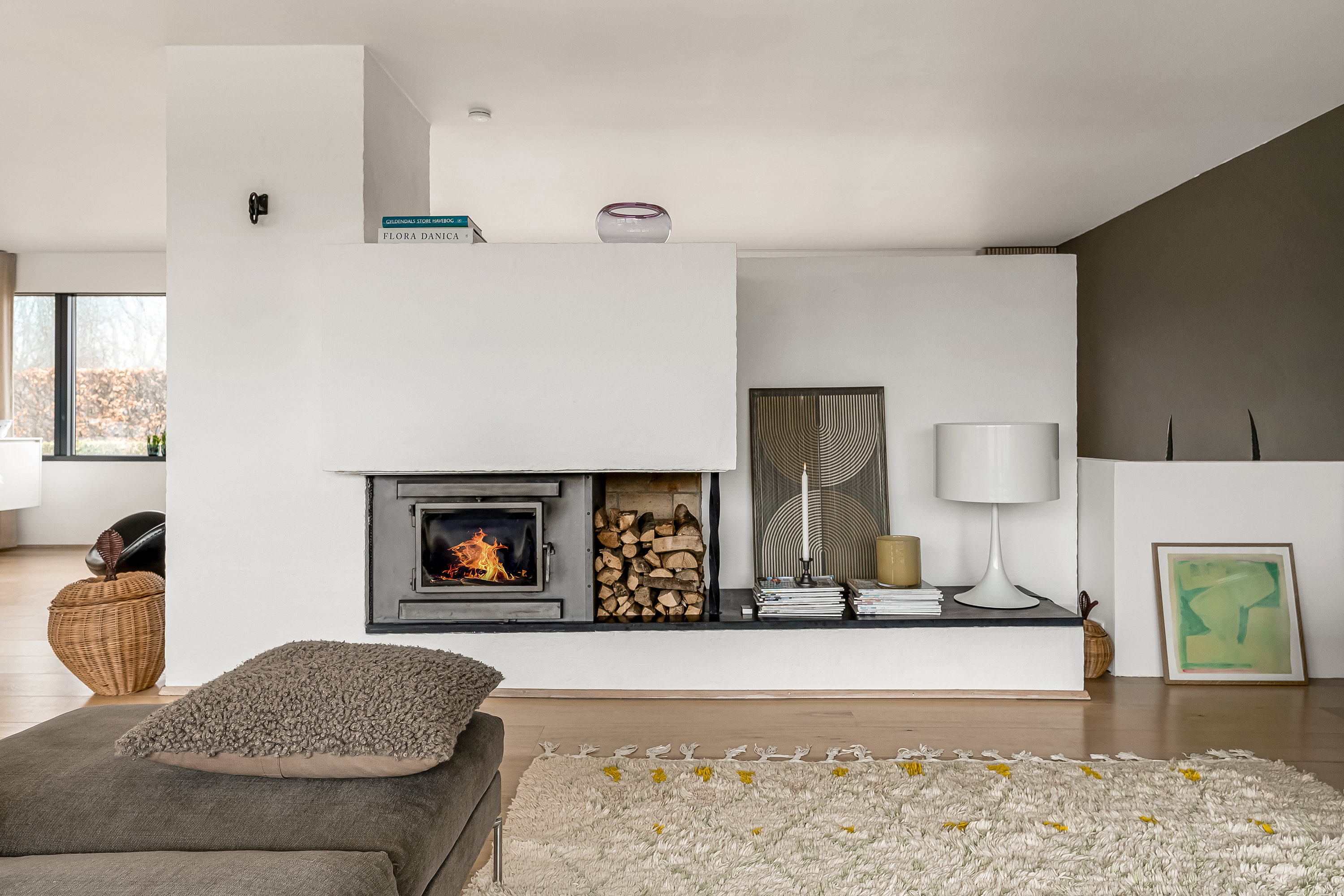 Fremhævet stue billede i fuldskærmstilstand. Billede af Spinkebjerg 8, Gjellerup, 7400 Herning