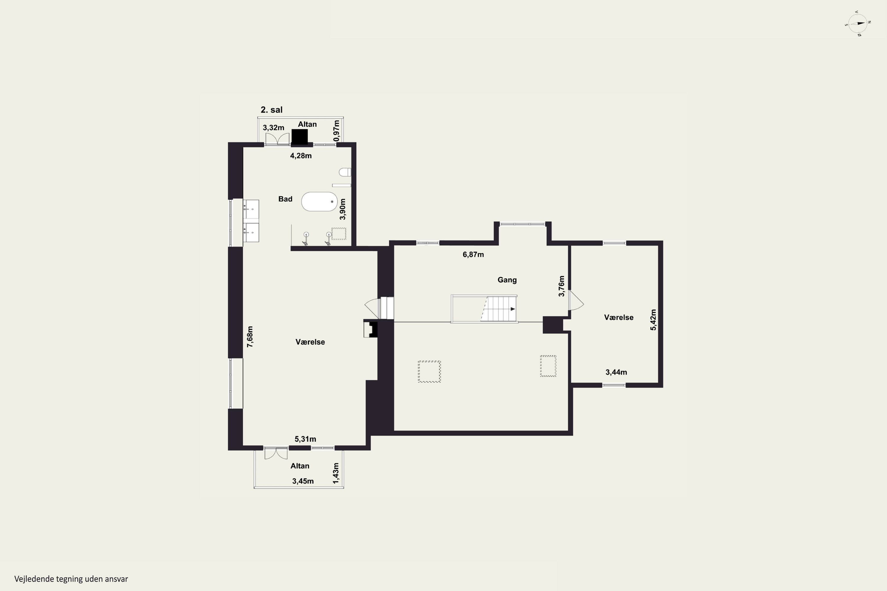 Plantegninger billede af Højbjerggårdsvej 63, Øverød, 2840 Holte