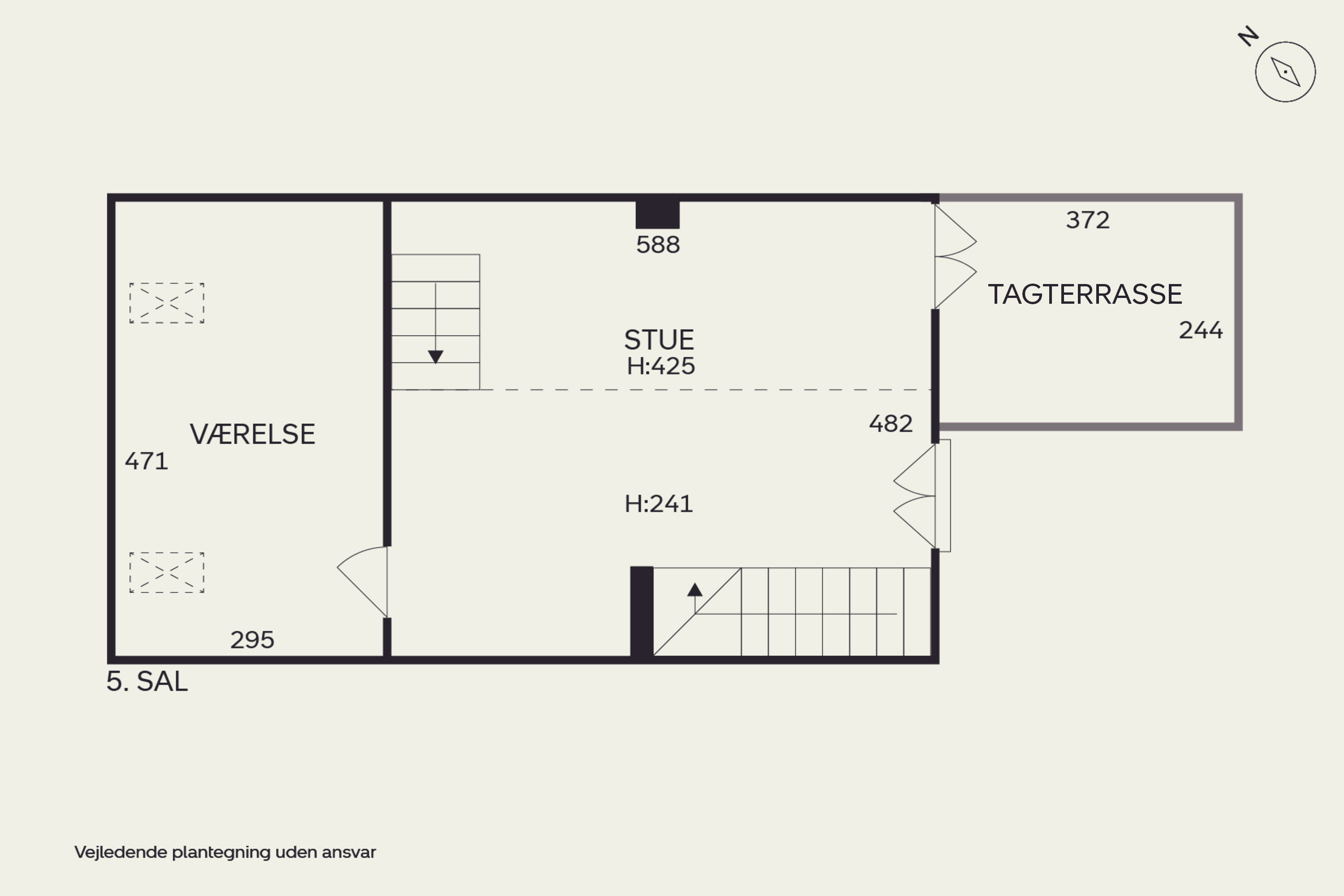 Plantegninger billede af Julius Bloms Gade 29, 4. th., 2200 København N