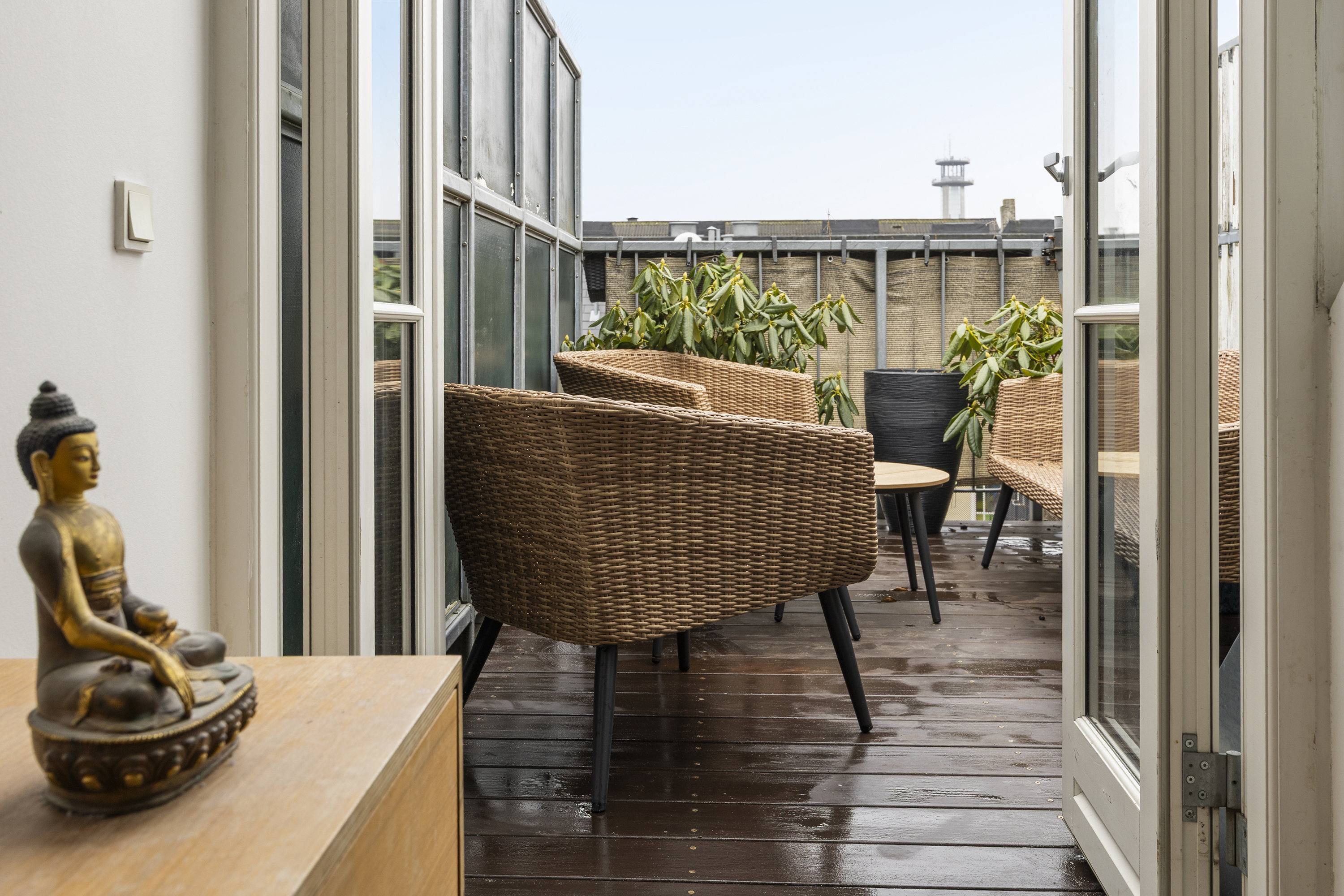 Fremhævet tagterrasse billede i fuldskærmstilstand. Billede af Julius Bloms Gade 29, 4. th., 2200 København N