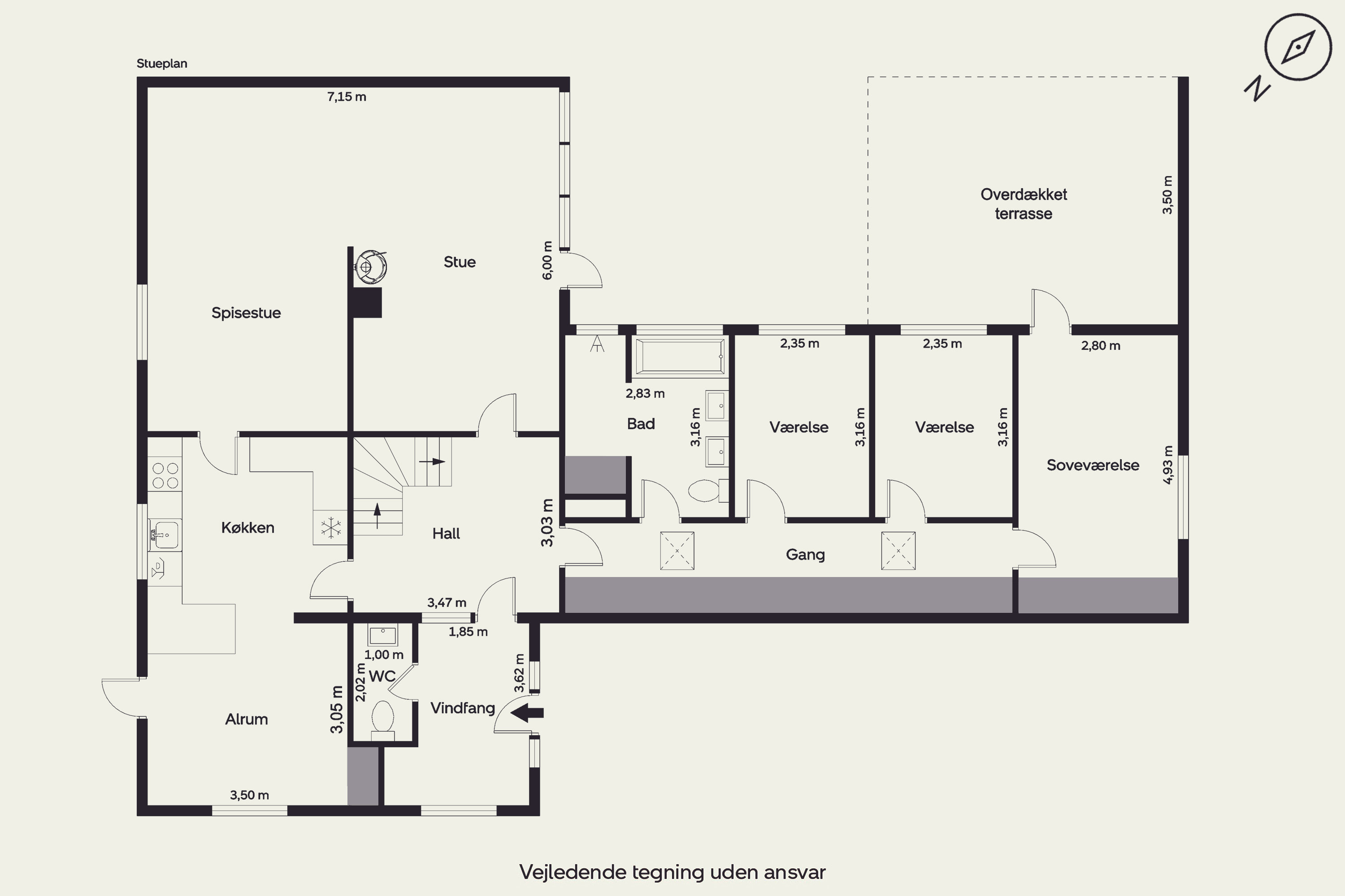 Plantegninger billede af Højmarken 23, Vejrup, 5491 Blommenslyst
