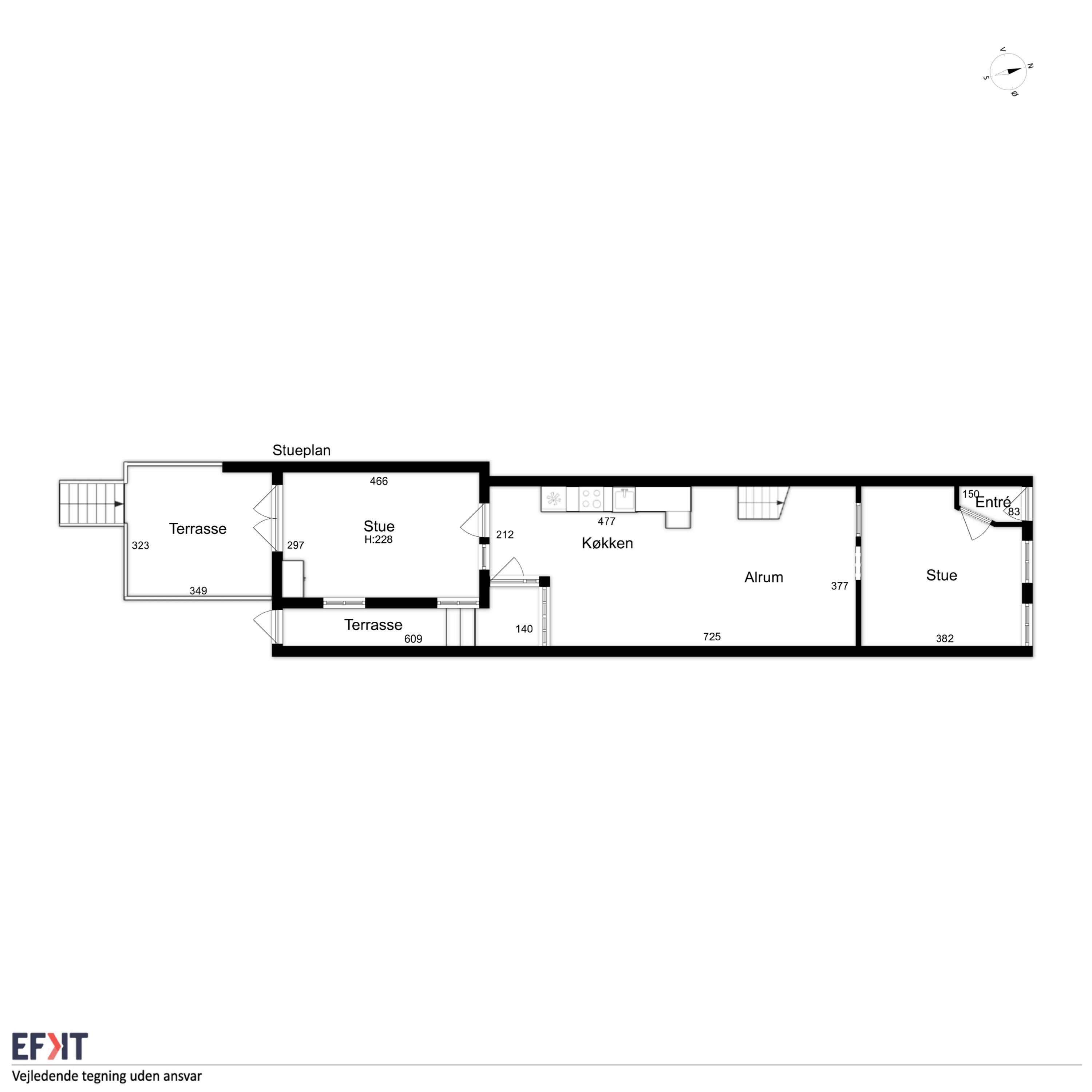 Plantegninger billede af Østergade 70, 5900 Rudkøbing