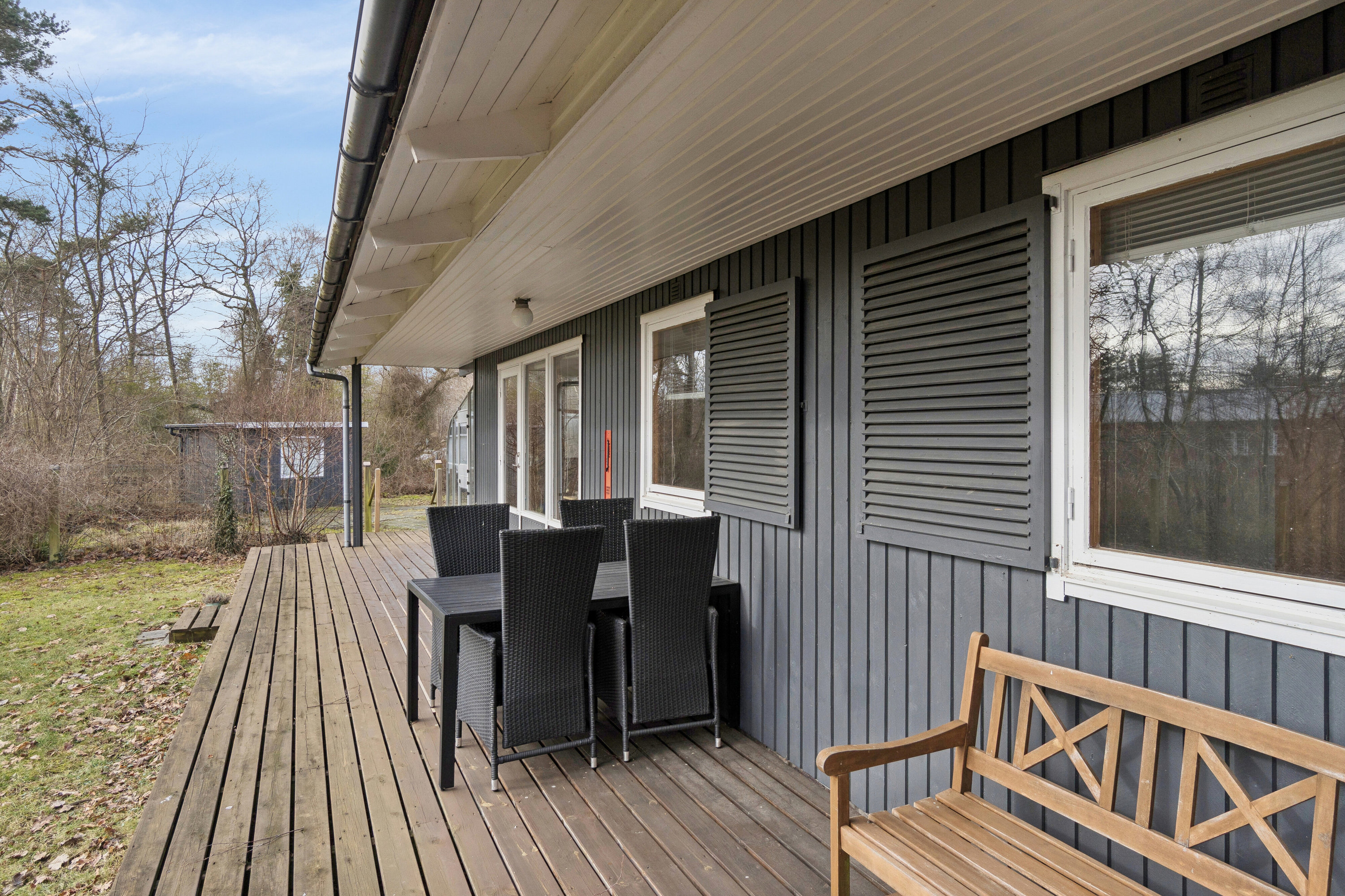 Fremhævet terrasse billede i fuldskærmstilstand. Billede af Myrevej 3, Balka, 3730 Nexø