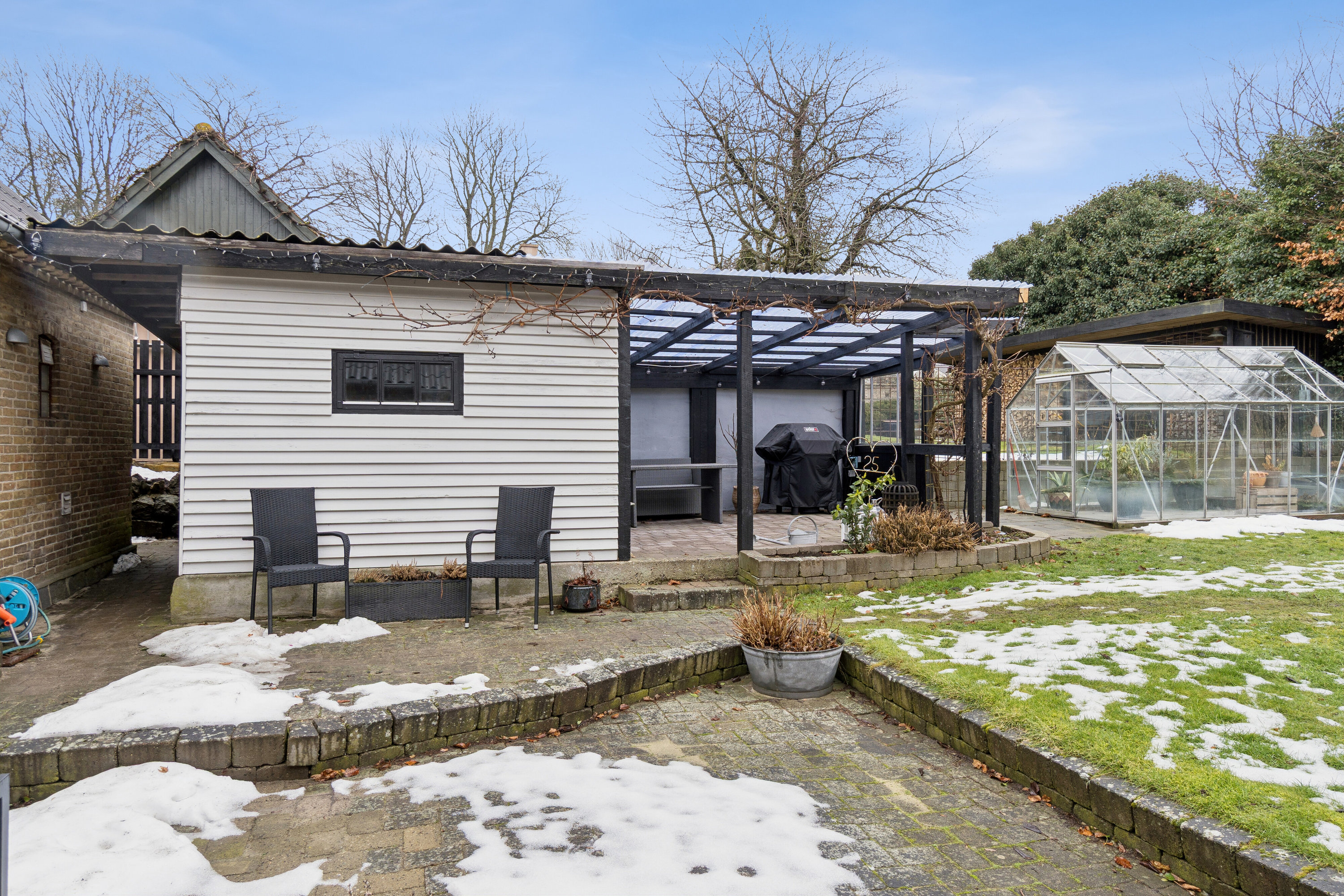 Fremhævet overdækket terrasse billede i fuldskærmstilstand. Billede af Kyse Bygade 10, Kyse, 4700 Næstved