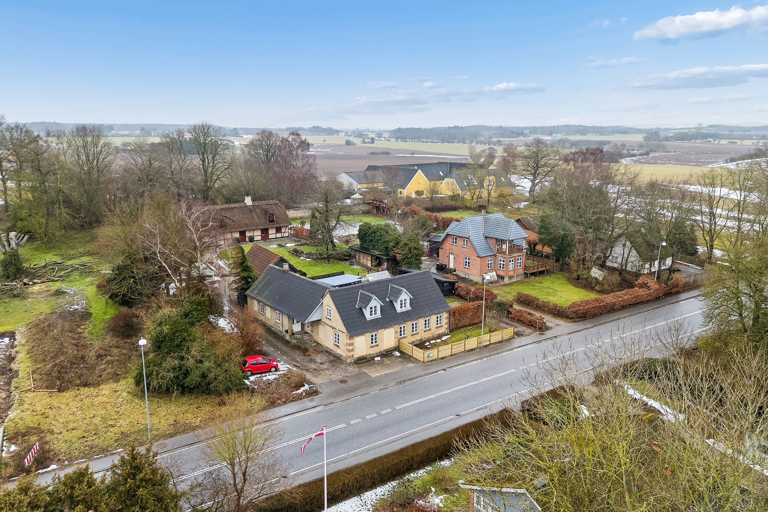 Fremhævet luftfoto billede i fuldskærmstilstand. Billede af Kyse Bygade 10, Kyse, 4700 Næstved