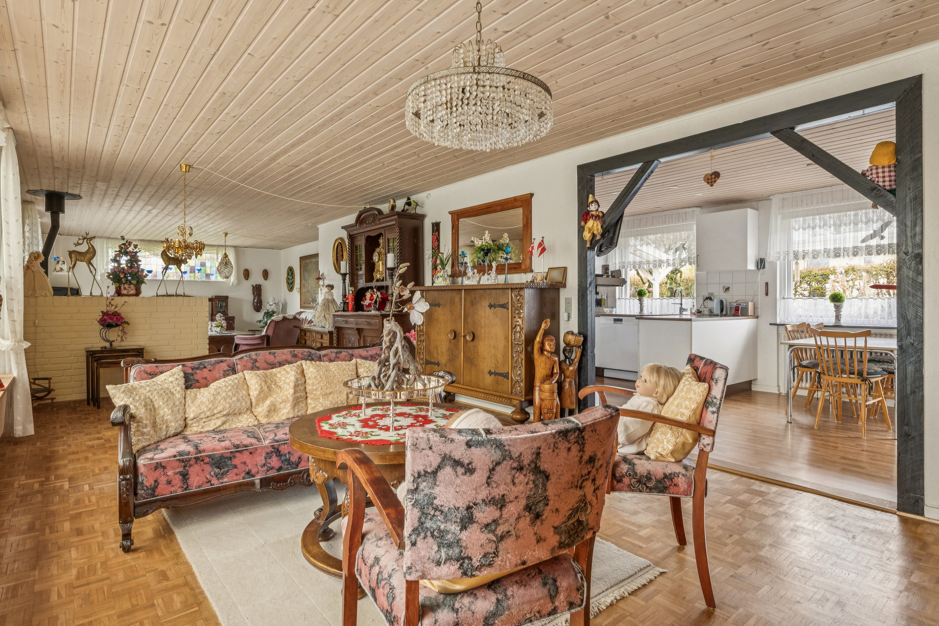 Fremhævet stue billede i fuldskærmstilstand. Billede af Wistoftsvej 10, 7430 Ikast