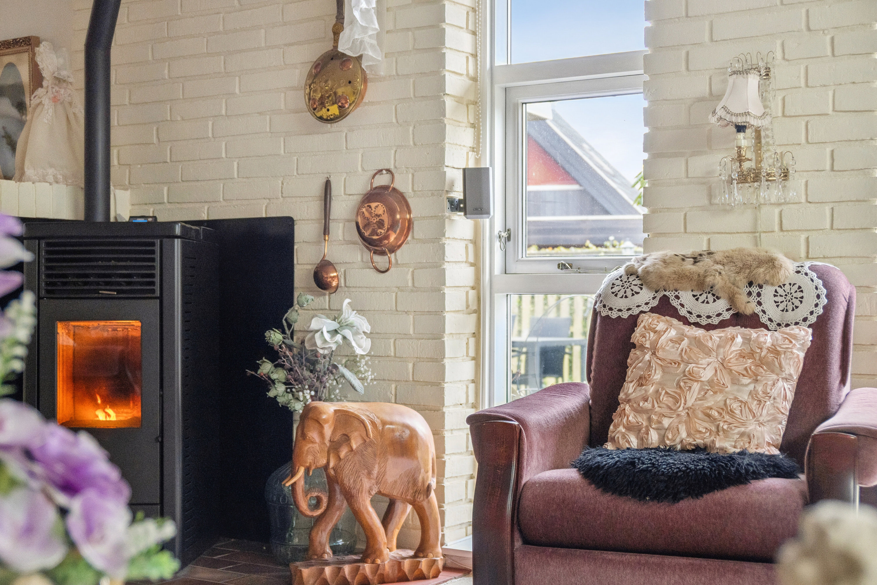 Fremhævet stue billede i fuldskærmstilstand. Billede af Wistoftsvej 10, 7430 Ikast