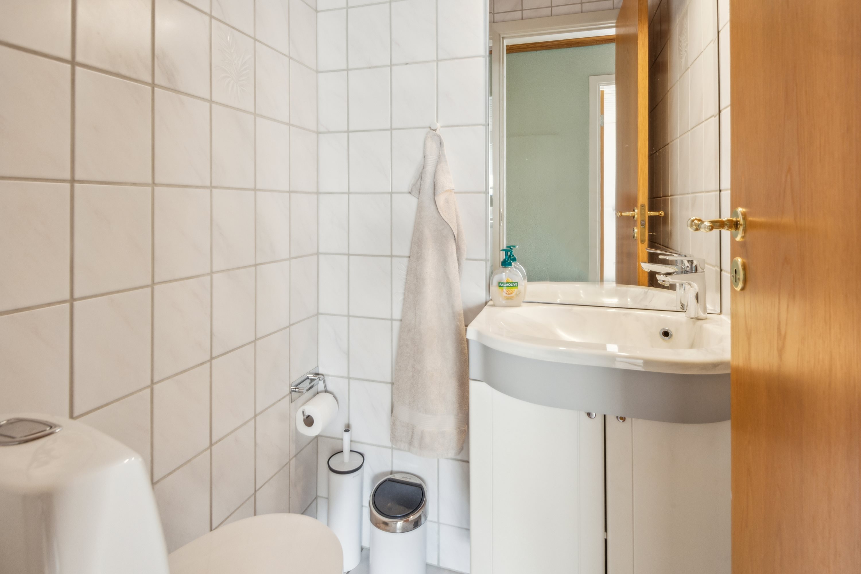 Fremhævet badeværelse billede i fuldskærmstilstand. Billede af Spergelvej 35, 9270 Klarup