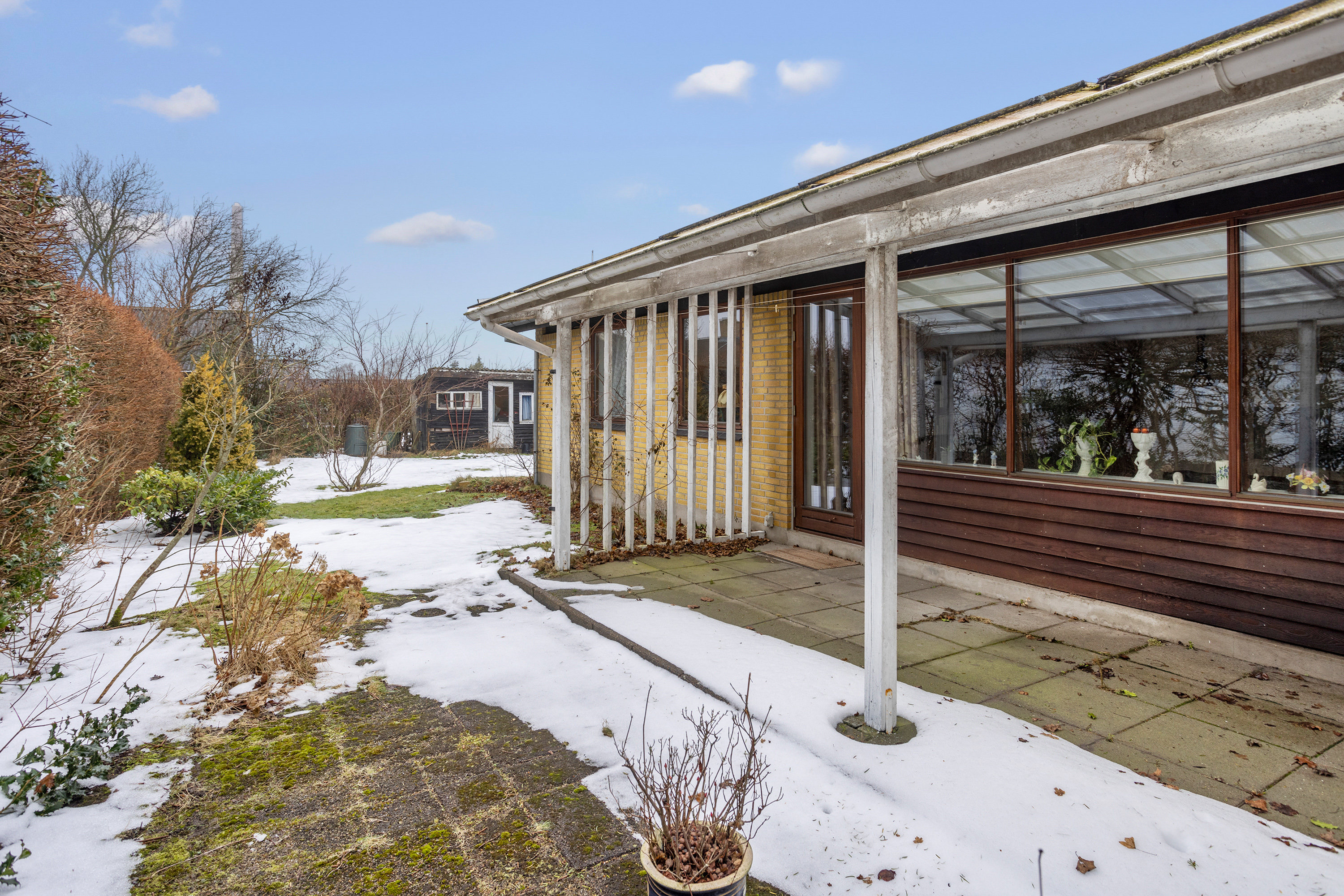 Fremhævet overdækket terrasse billede i fuldskærmstilstand. Billede af Gærumvej 66, 9900 Frederikshavn